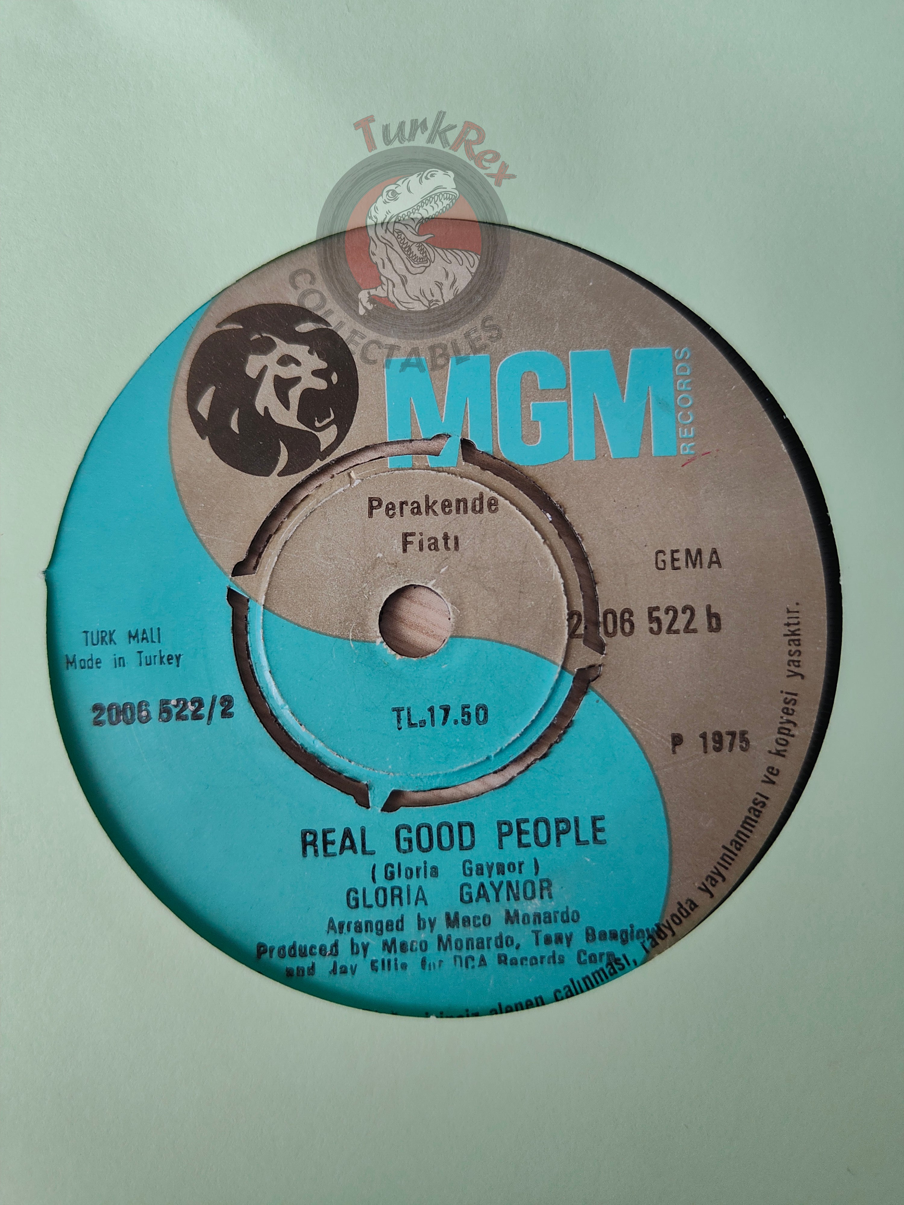 Gloria Gaynor – Walk On By 7" Turkish Pressing Vinyl Turkey Edition