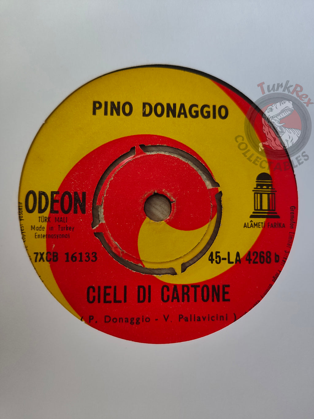 Pino Donaggio – Cieli Di Cartone 7" Turkish Pressing Vinyl Turkey Edition