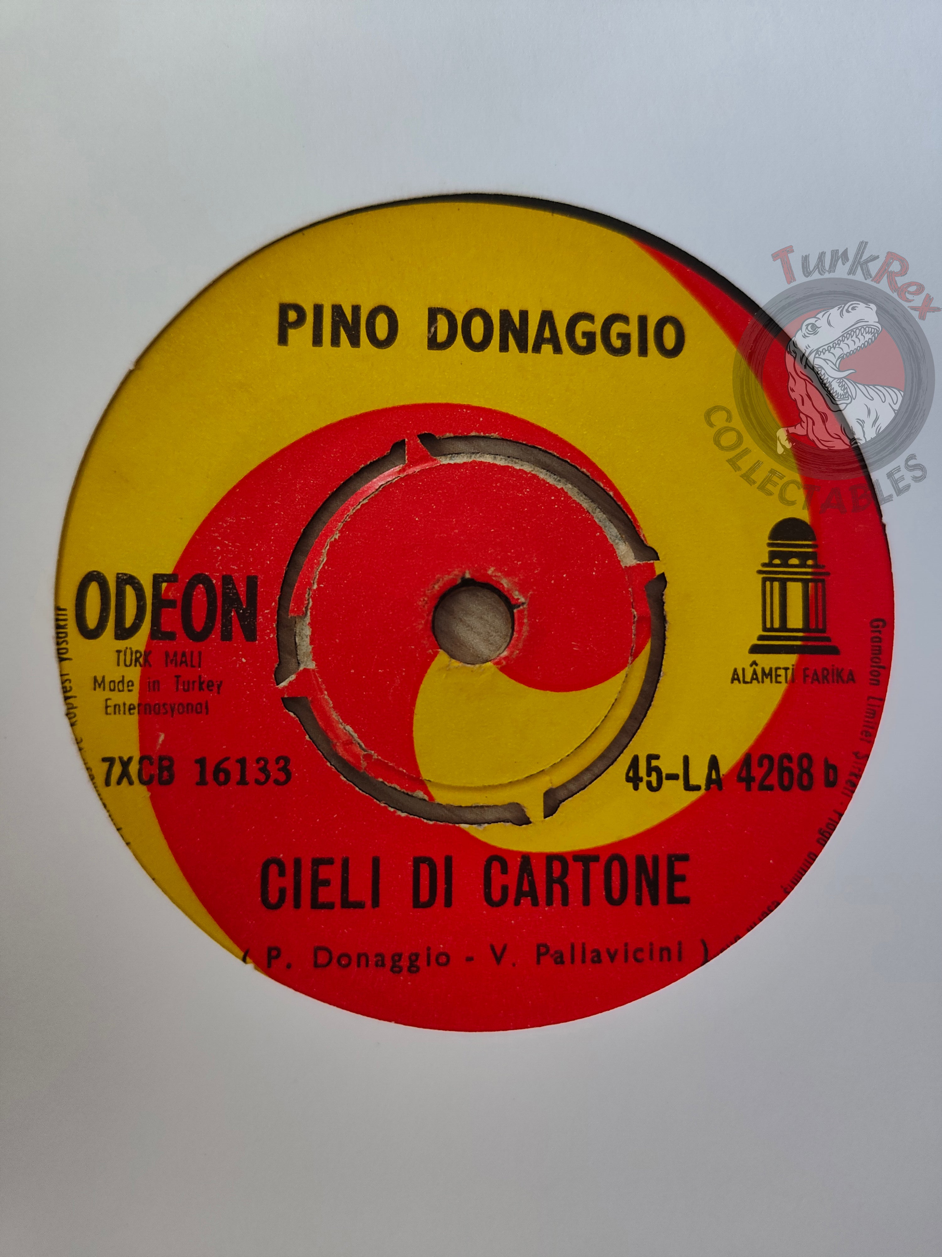 Pino Donaggio – Cieli Di Cartone 7" Turkish Pressing Vinyl Turkey Edition