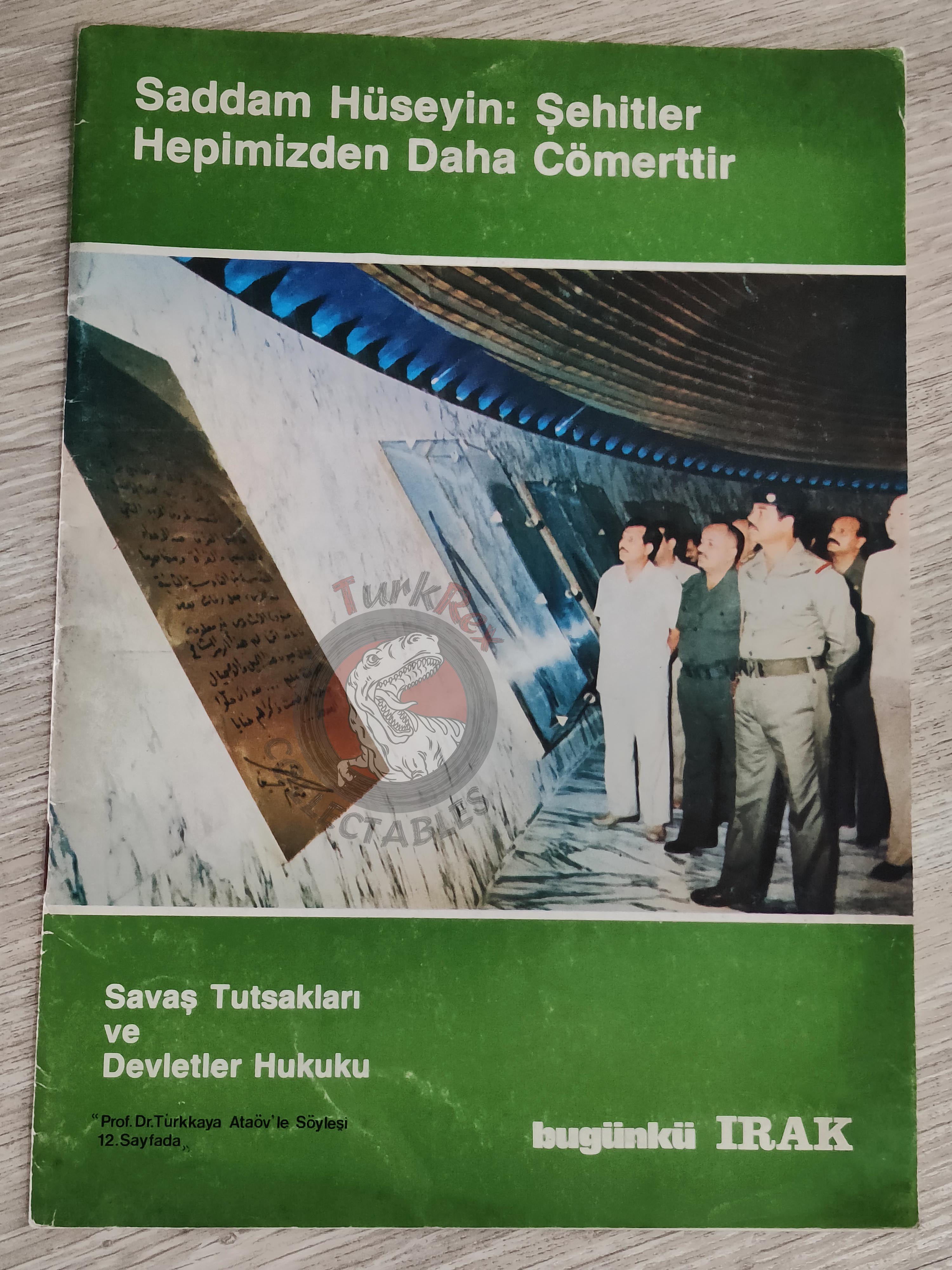 Saddam Hussein - Iraq Today 1984 Official Propaganda Magazine Turkish Turkey Middle East 2