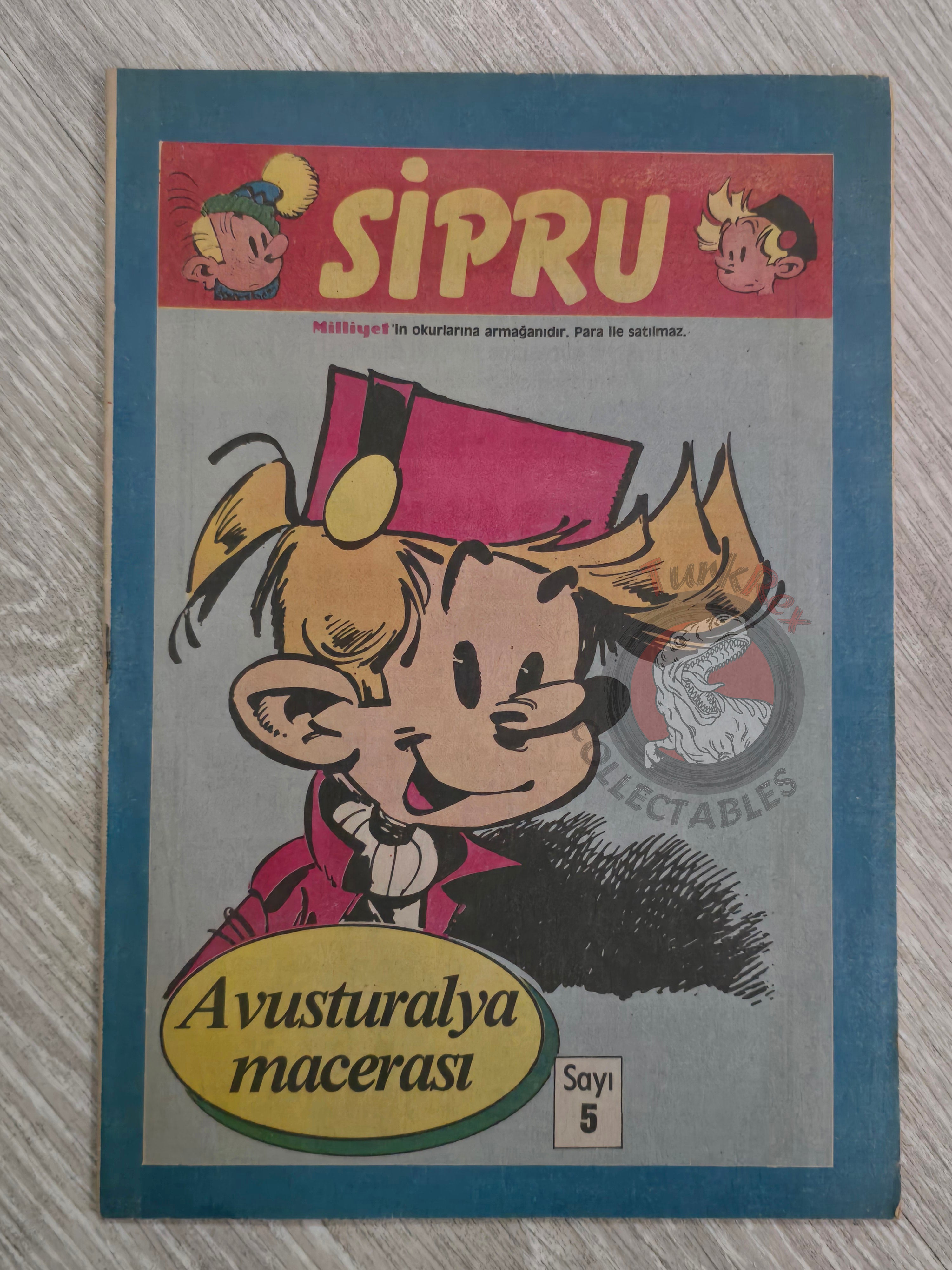 Spirou & Fantasio #5 Aventure en Australie 1989 Turkish Comic Turkey