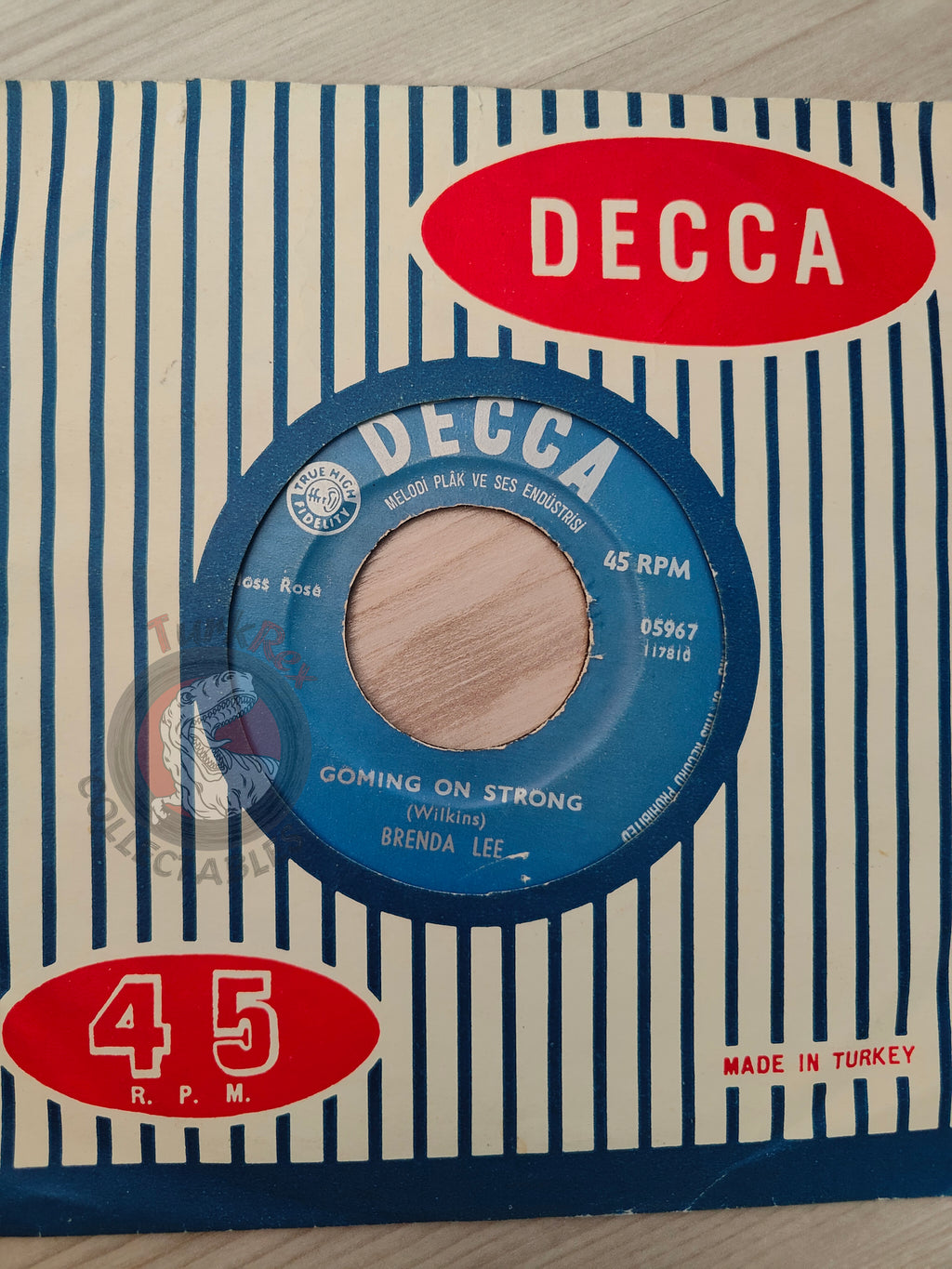 Brenda Lee – Coming On Strong 7"  Turkish Pressing Vinyl Turkey Edition