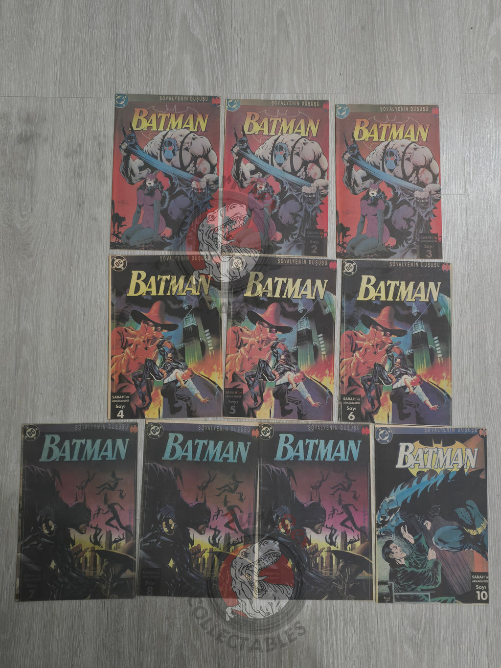 Batman: Knightfall #1-10 Complete Set 1996 Turkish Comic Turkey