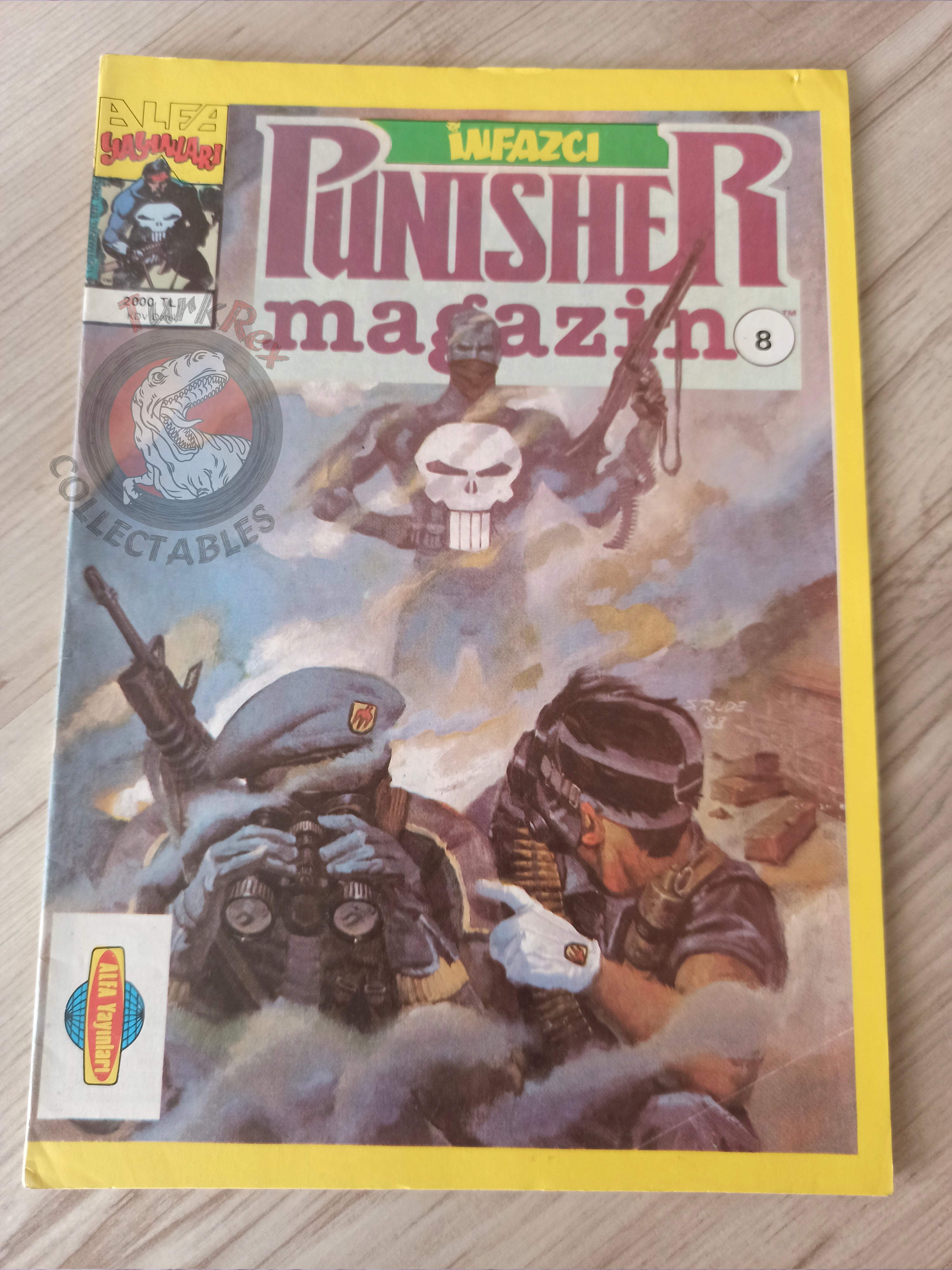 The Punisher #8 1992 Turkish Comic Turkey #1 1986 series Magazine #2
