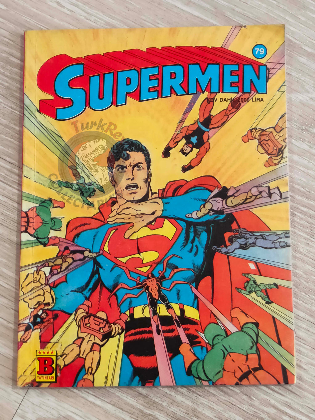 Superman #79 1990 Turkish Comic Turkey World of Metropolis #1 #2 #3 Action Comics #410