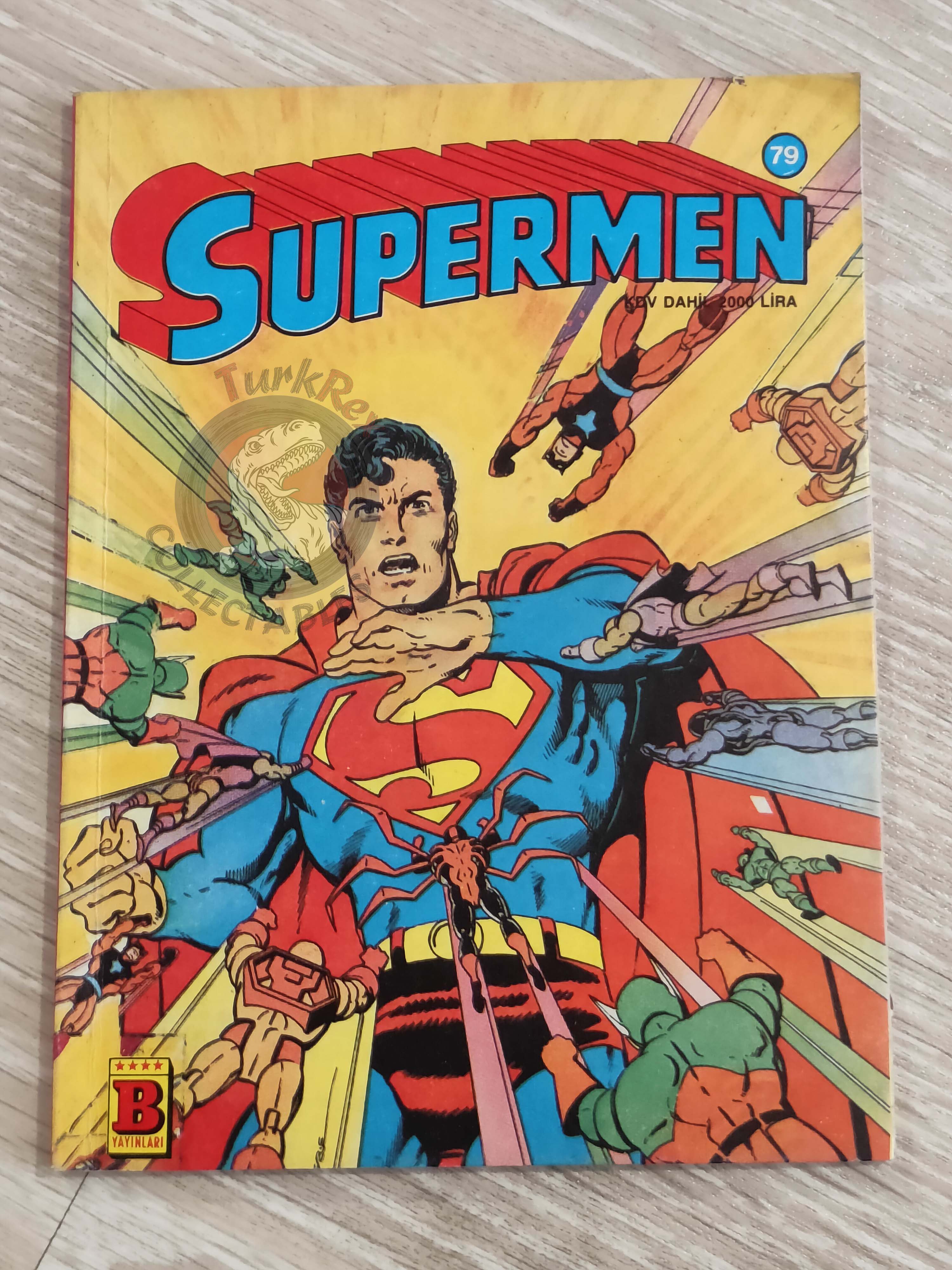 Superman #79 1990 Turkish Comic Turkey World of Metropolis #1 #2 #3 Action Comics #410