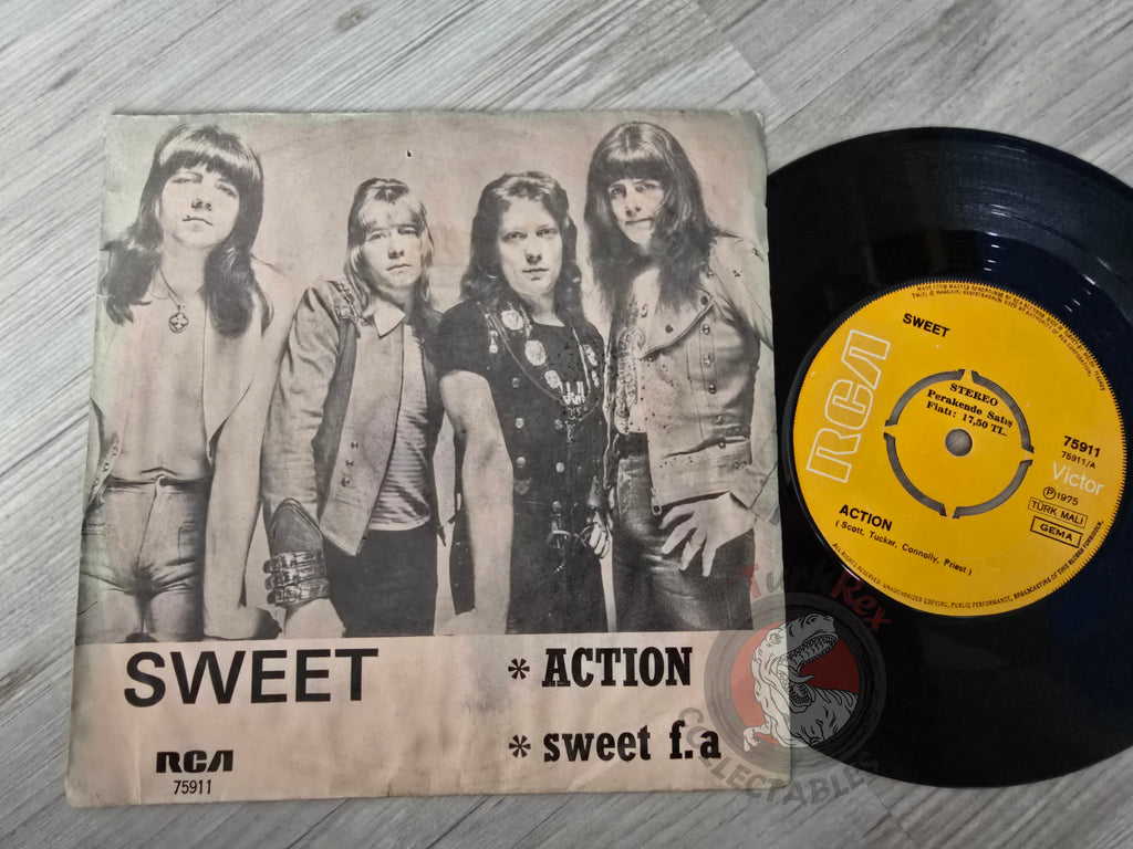 The Sweet – Action 7" Turkish Pressing Vinyl Turkey Edition