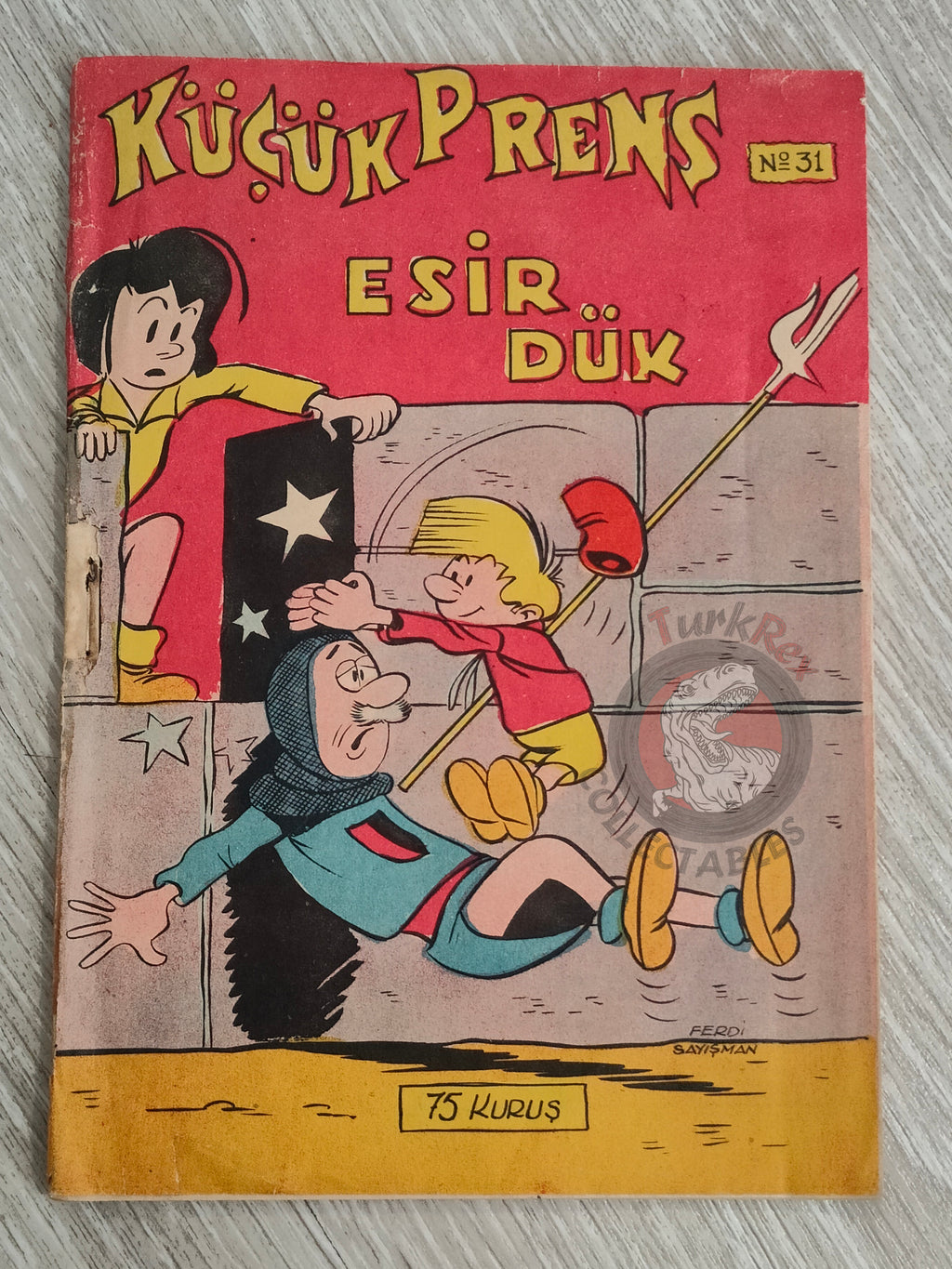 Johan et Pirlouit #31 1963 Turkish Comic Turkey L’Anneau des Castellac #11