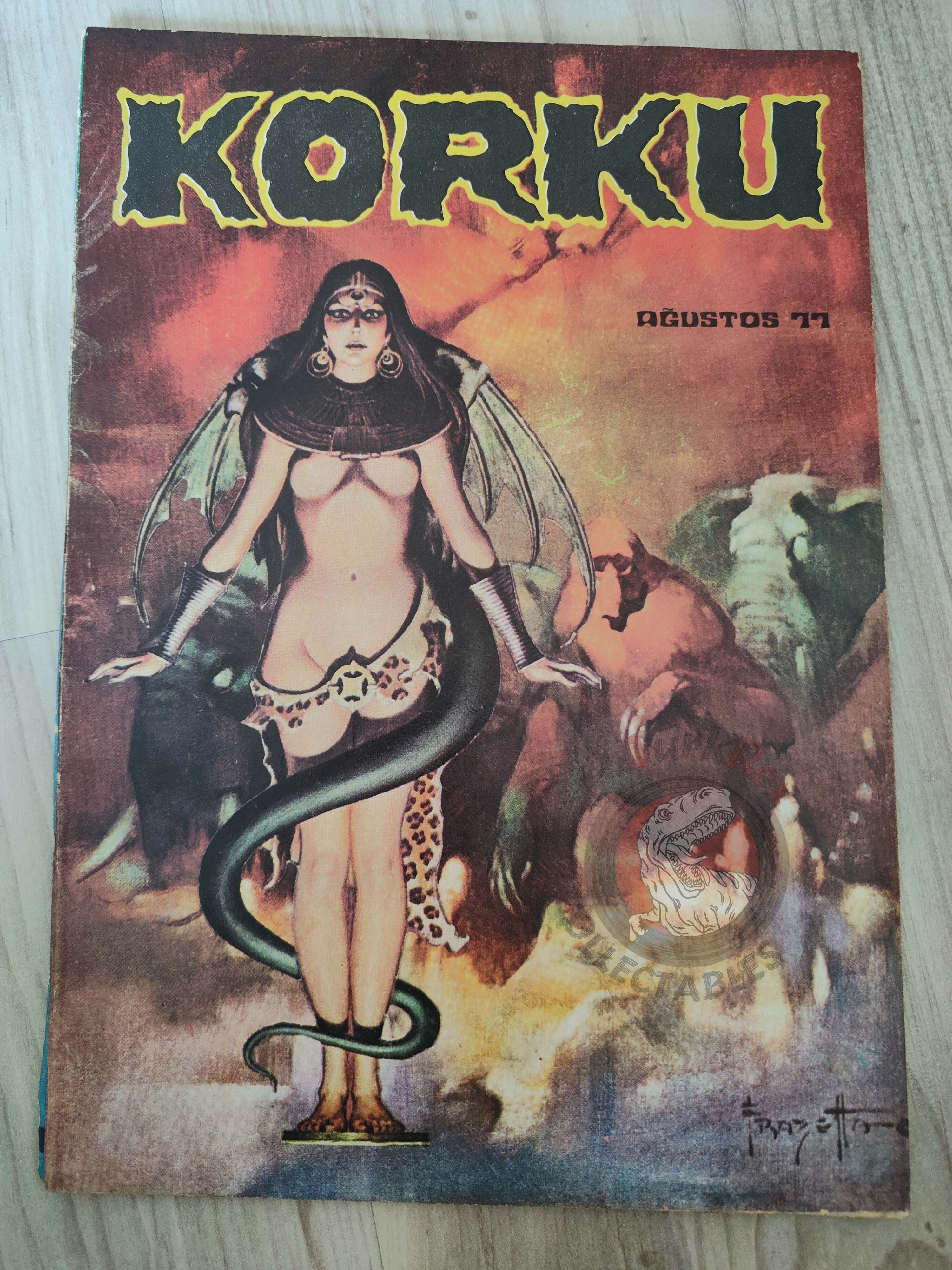 Korku August 1977 Turkish Comic Turkey Frank Frazetta Warren Creepy Eerie