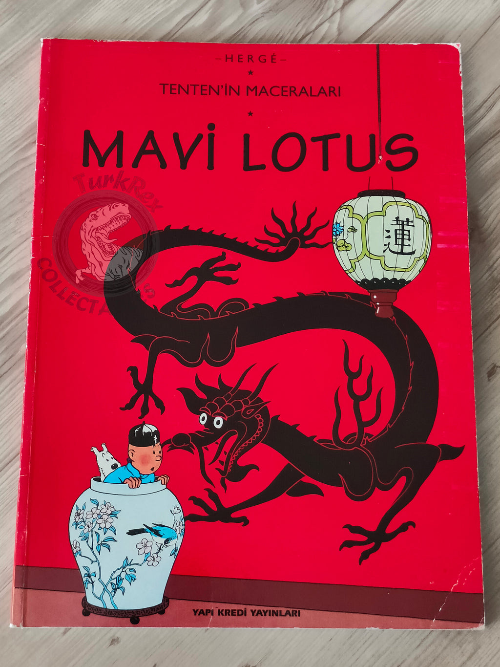 Tintin – The Blue Lotus 1997 Turkish Edition Comic Turkey 1st YKY B