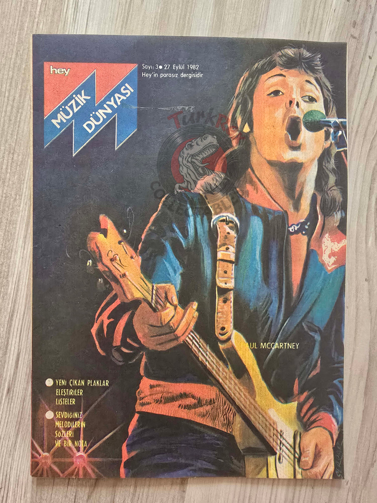 Hey Music World 1982 Paul McCartney Turkish Mag Turkey Beatles Kim Wilde Olivia Newton-John