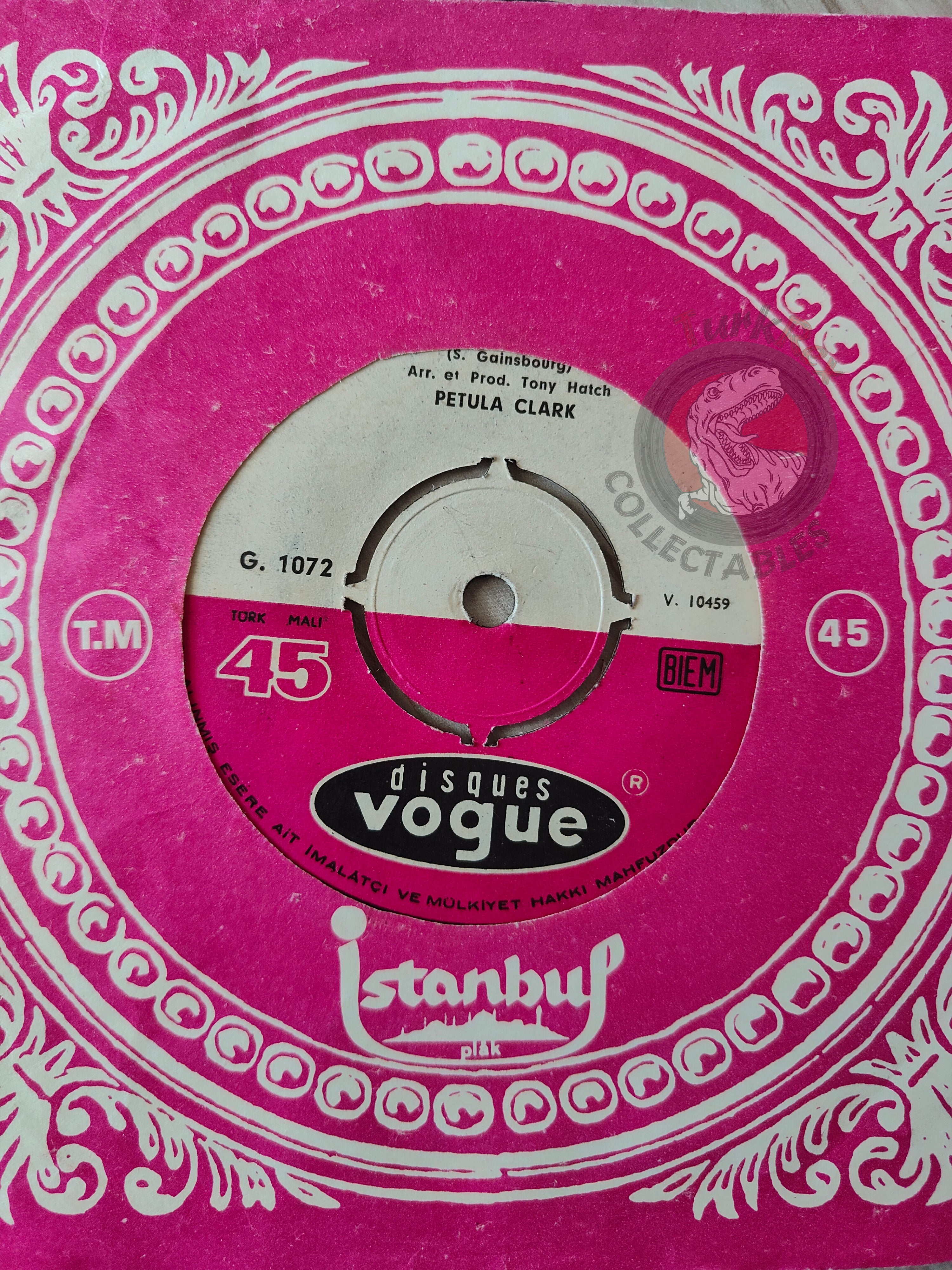 Petula Clark – La Colline Au Whisky 7" Turkish Pressing Vinyl Turkey Edition