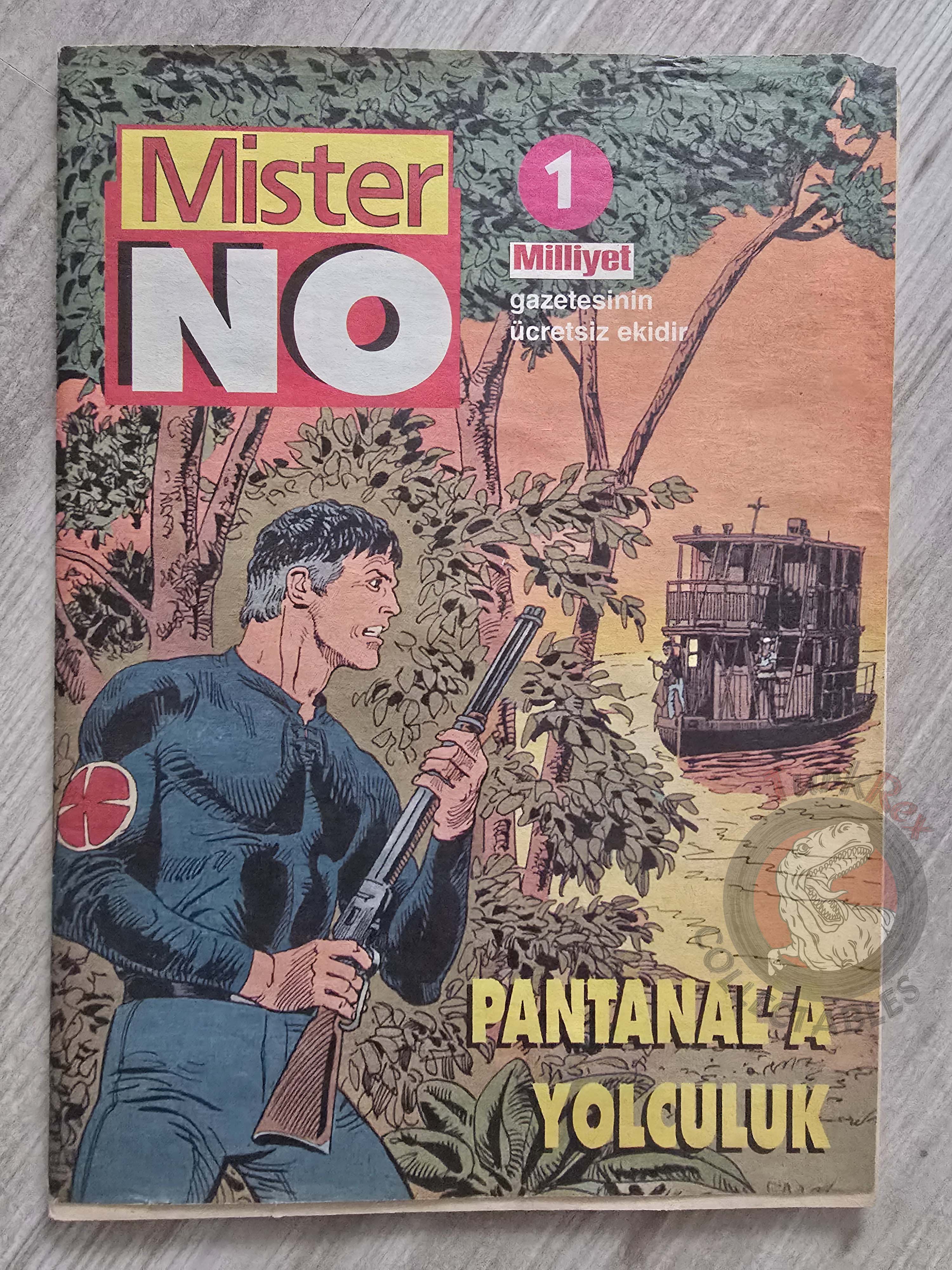 Mister No #1 1990s Sfida al Pantanal #155 Turkish Comic Turkey Bonelli