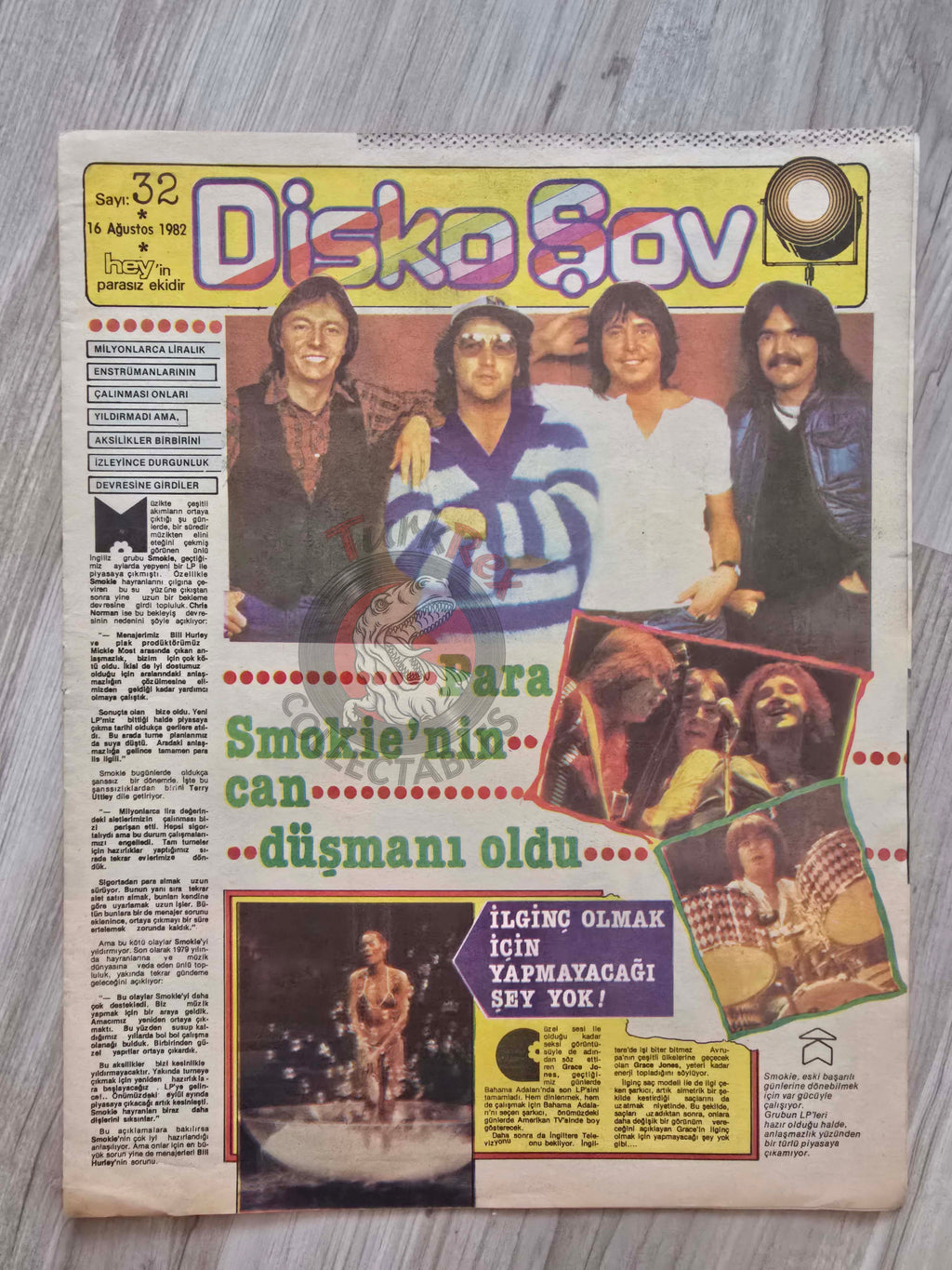 Hey Disko Şov 1982 Smokie Turkish Mag Turkey Kid Creole Shakin’ Stevens David Bowie Elvis Presley