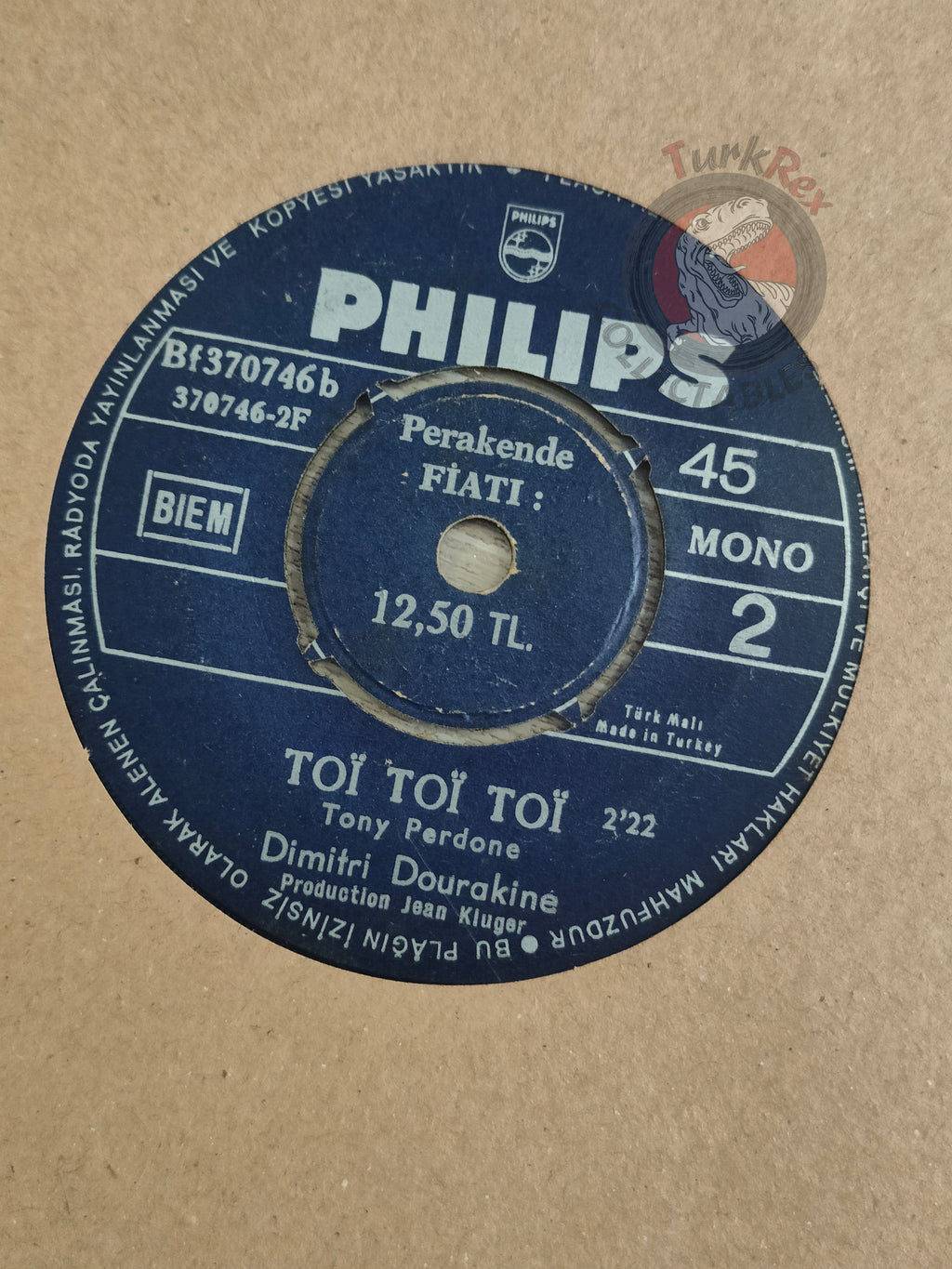 Dimitri Dourakine – Casatschok 7" Turkish Pressing Vinyl Turkey Edition