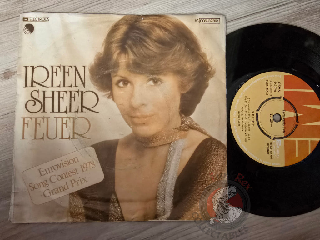 Ireen Sheer – Feuer 7" Turkish Pressing Vinyl Turkey Edition Eurovision 1978