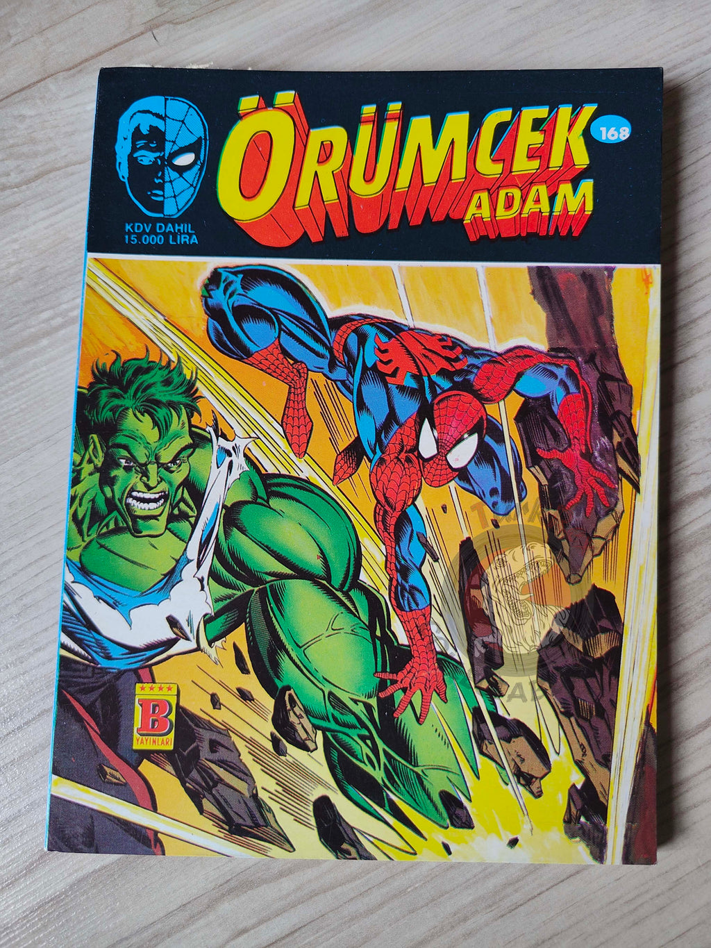 Spider-Man #168 1994 Turkish Comic Turkey Hulk Amazing #381 #382 Marvel Team Up #101 #102