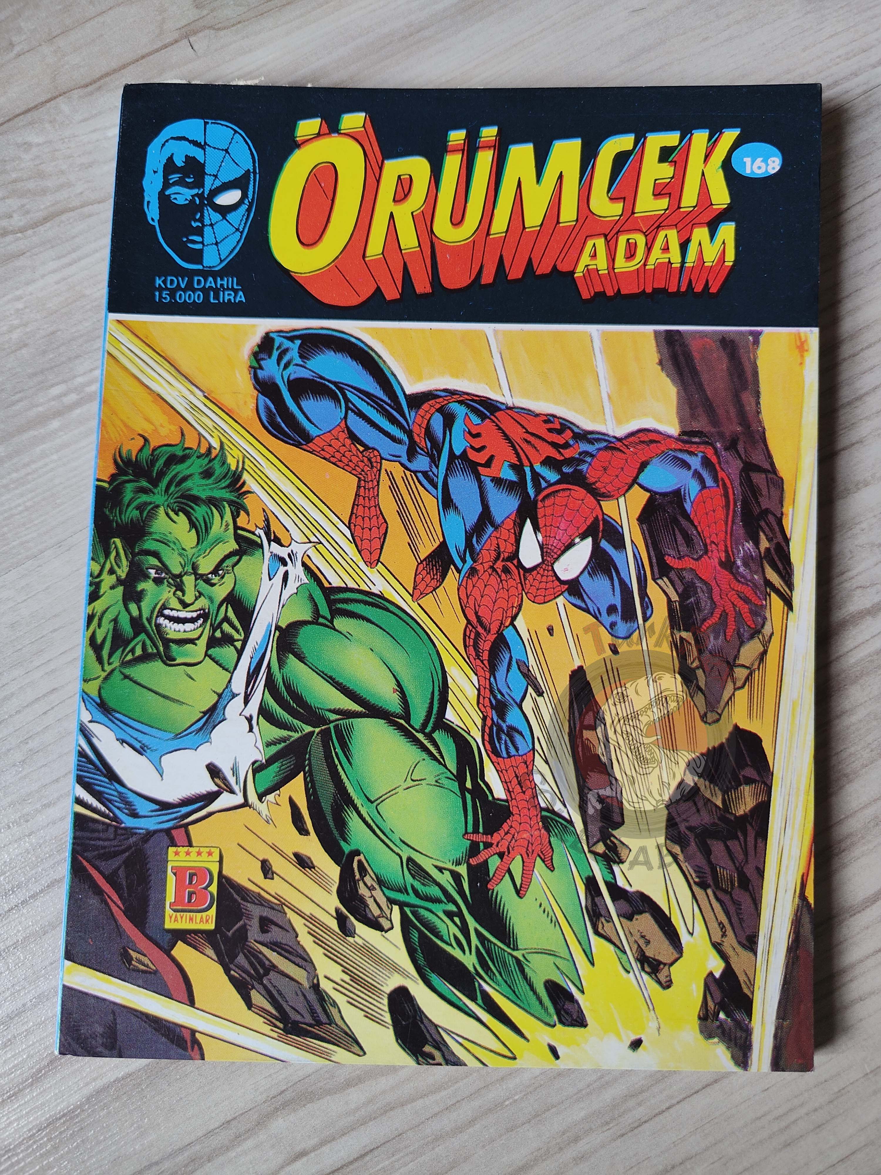 Spider-Man #168 1994 Turkish Comic Turkey Hulk Amazing #381 #382 Marvel Team Up #101 #102