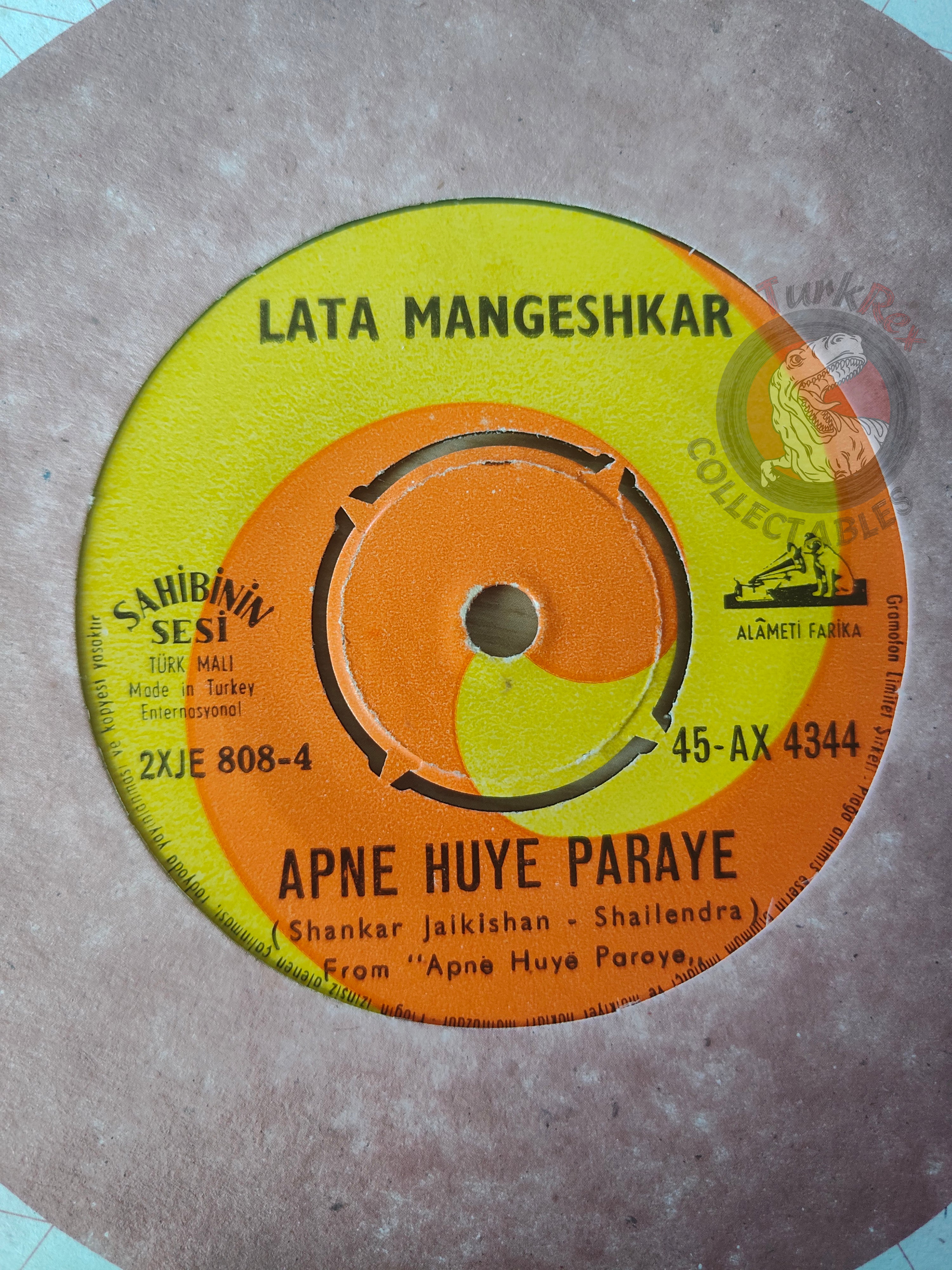 Lata Mangeshkar & Mohammed Rafi - Muqqaddar Aazmana 7" Turkish Pressing Vinyl Turkey Edition