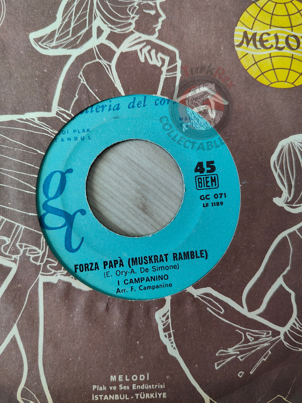 I Campanino – Forza Papa 7" Turkish Pressing Vinyl Turkey Edition