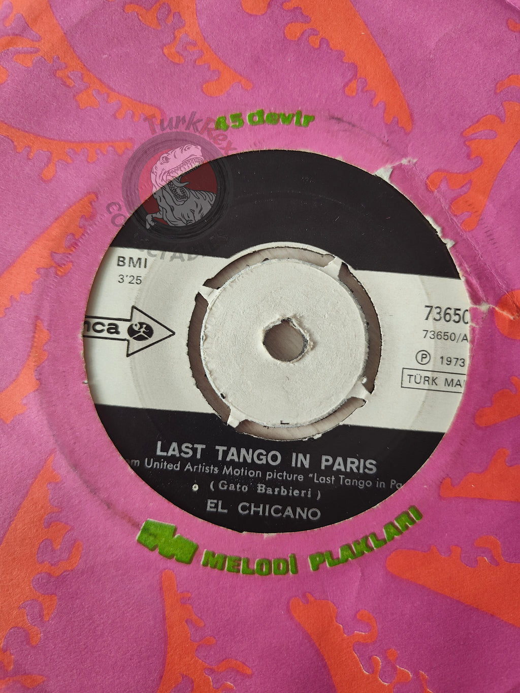 El Chicano – Last Tango In Paris 7" Turkish Pressing Vinyl Turkey Edition