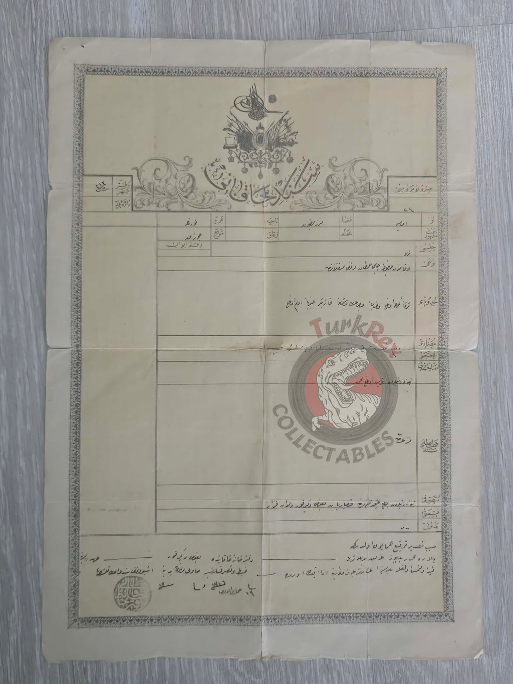 Ottoman 1898 Land Deed Field in Merzifon Nureni Title Armenian Family Armenia