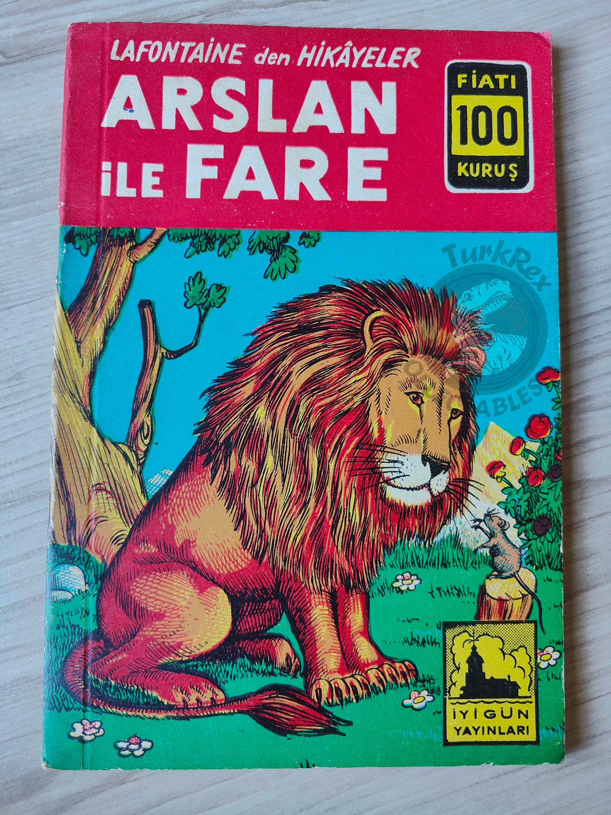 Jean de La Fontaine – Stories from Fables 1962 Turkish Book Turkey Illustrated The Lion
