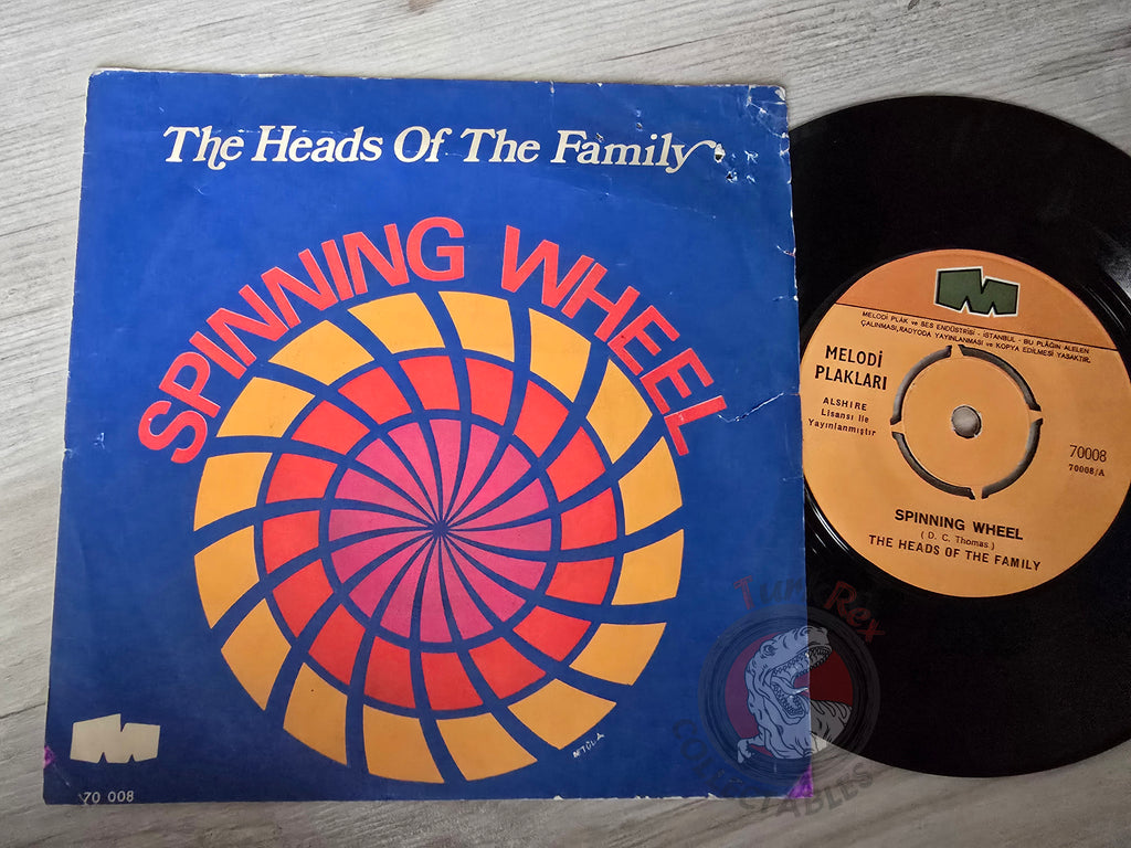 The Heads Of The Family – Spinning Wheel 7" Turkish Pressing Vinyl Turkey Edition