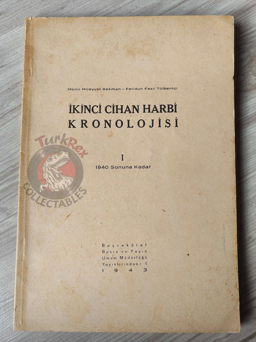 Chronology of the Second World War Vol I 1943 Turkish Book Turkey WW2