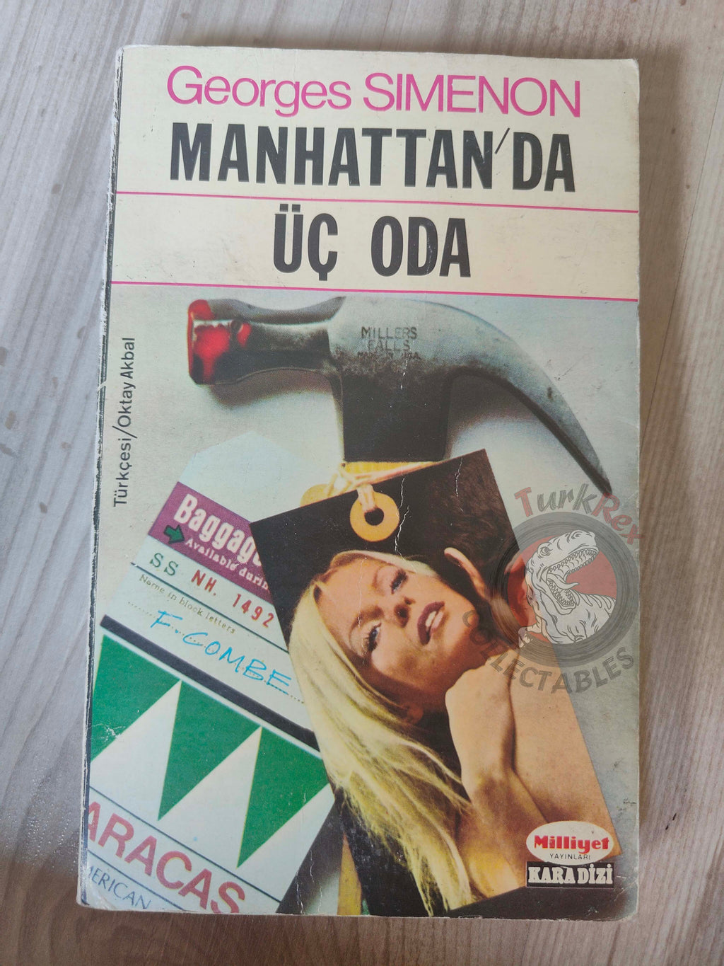 Georges Simenon – Three Beds in Manhattan 1972 1st Turkish Book Turkey