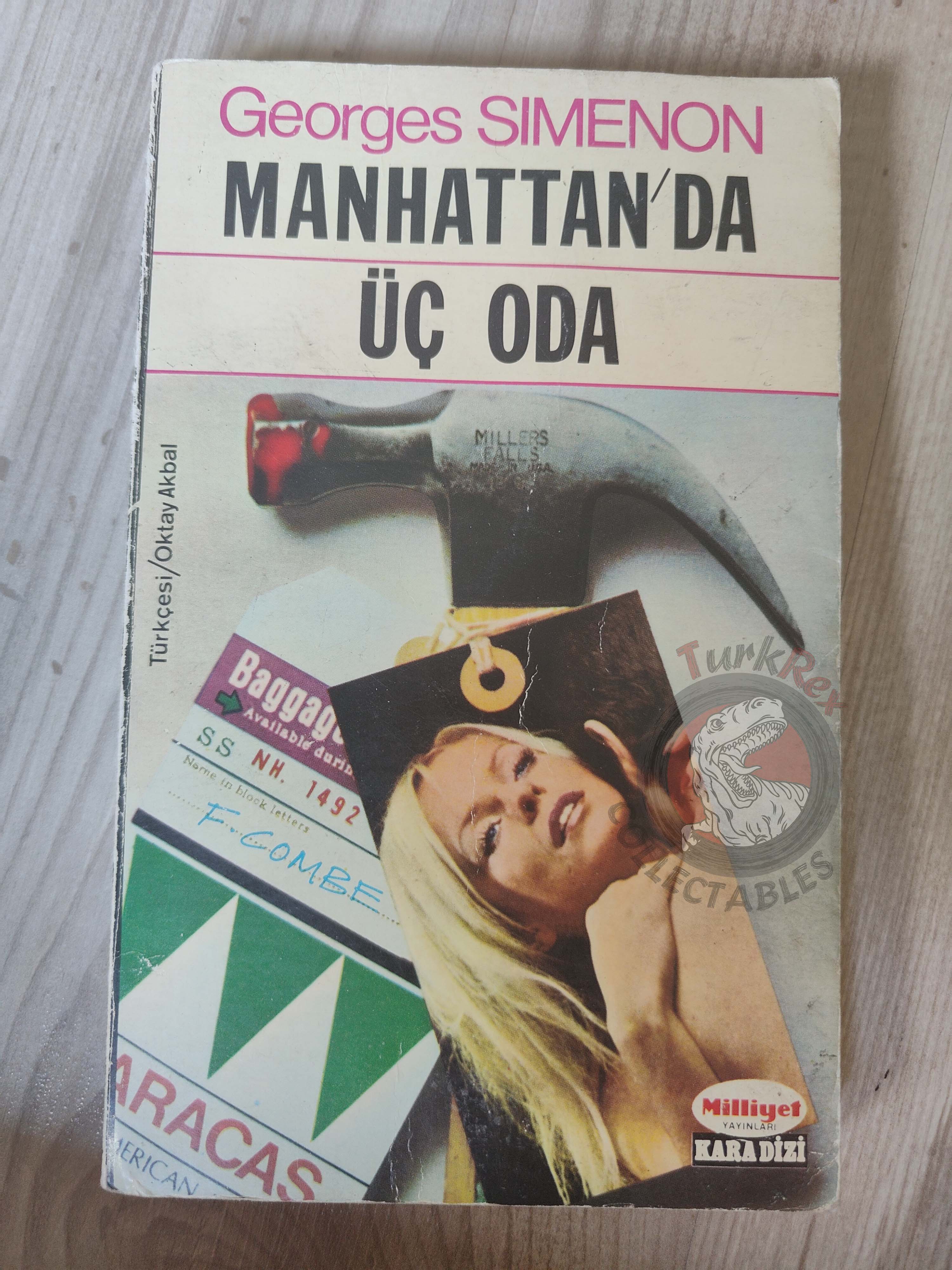 Georges Simenon – Three Beds in Manhattan 1972 1st Turkish Book Turkey