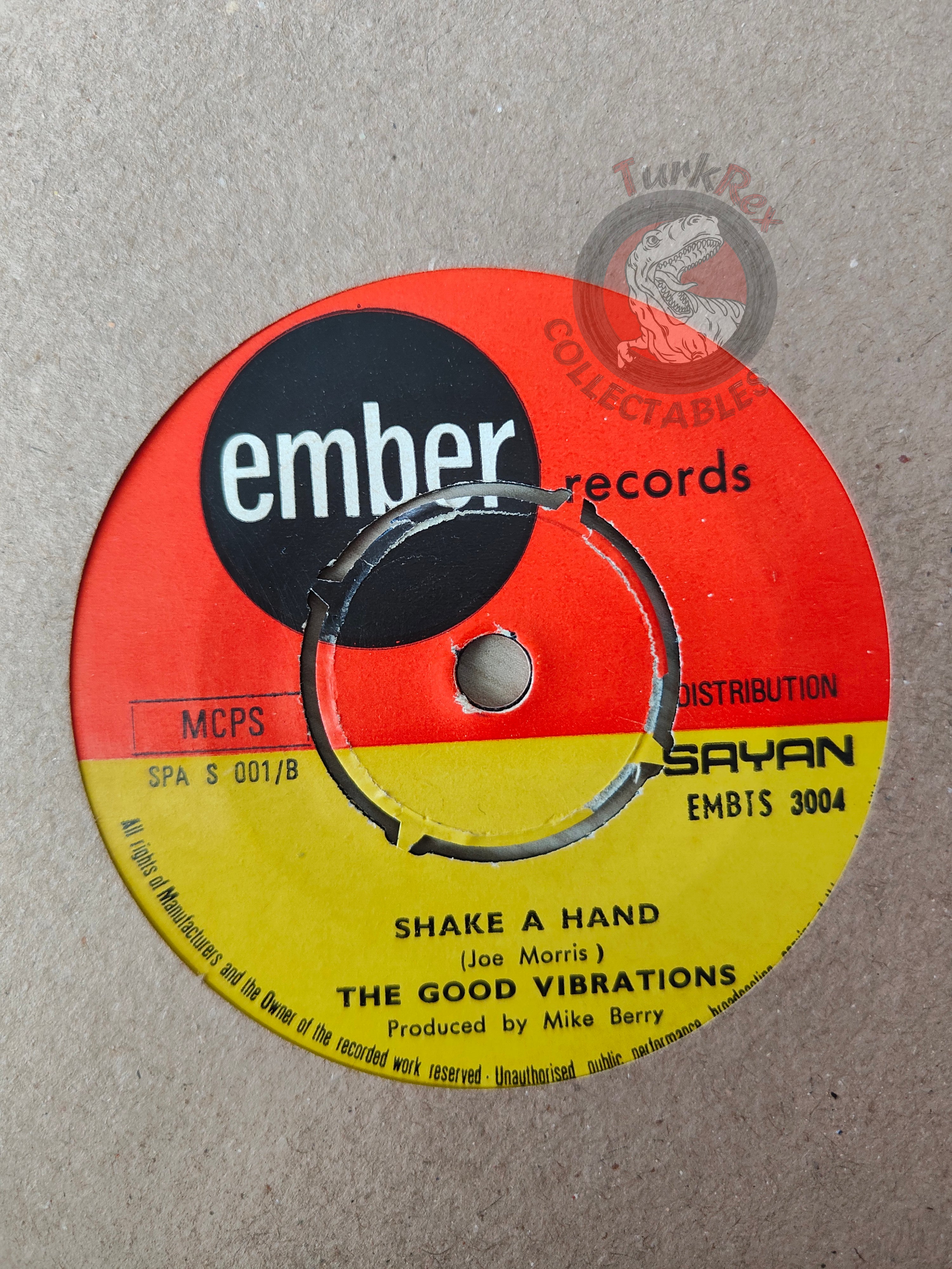 The Good Vibrations – In The Bad Bad Old Days 7" Turkish Pressing Vinyl Turkey Edition