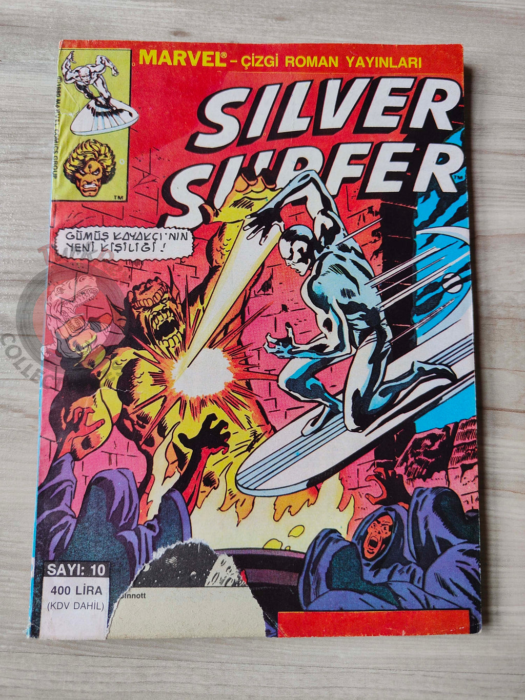 Silver Surfer #10 1988 Turkish Comic Turkey Fantastic Four #155 #156 #157 Fantasy Masterpieces #12
