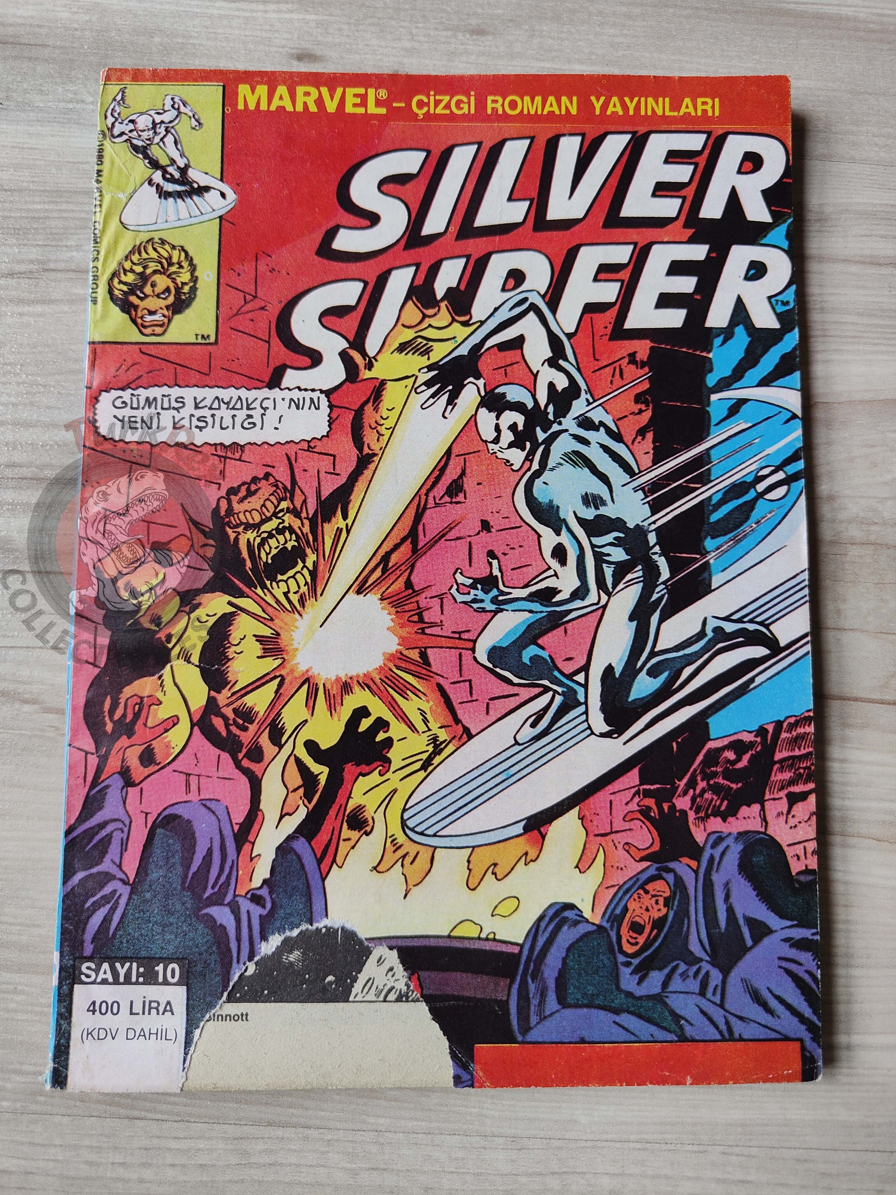 Silver Surfer #10 1988 Turkish Comic Turkey Fantastic Four #155 #156 #157 Fantasy Masterpieces #12