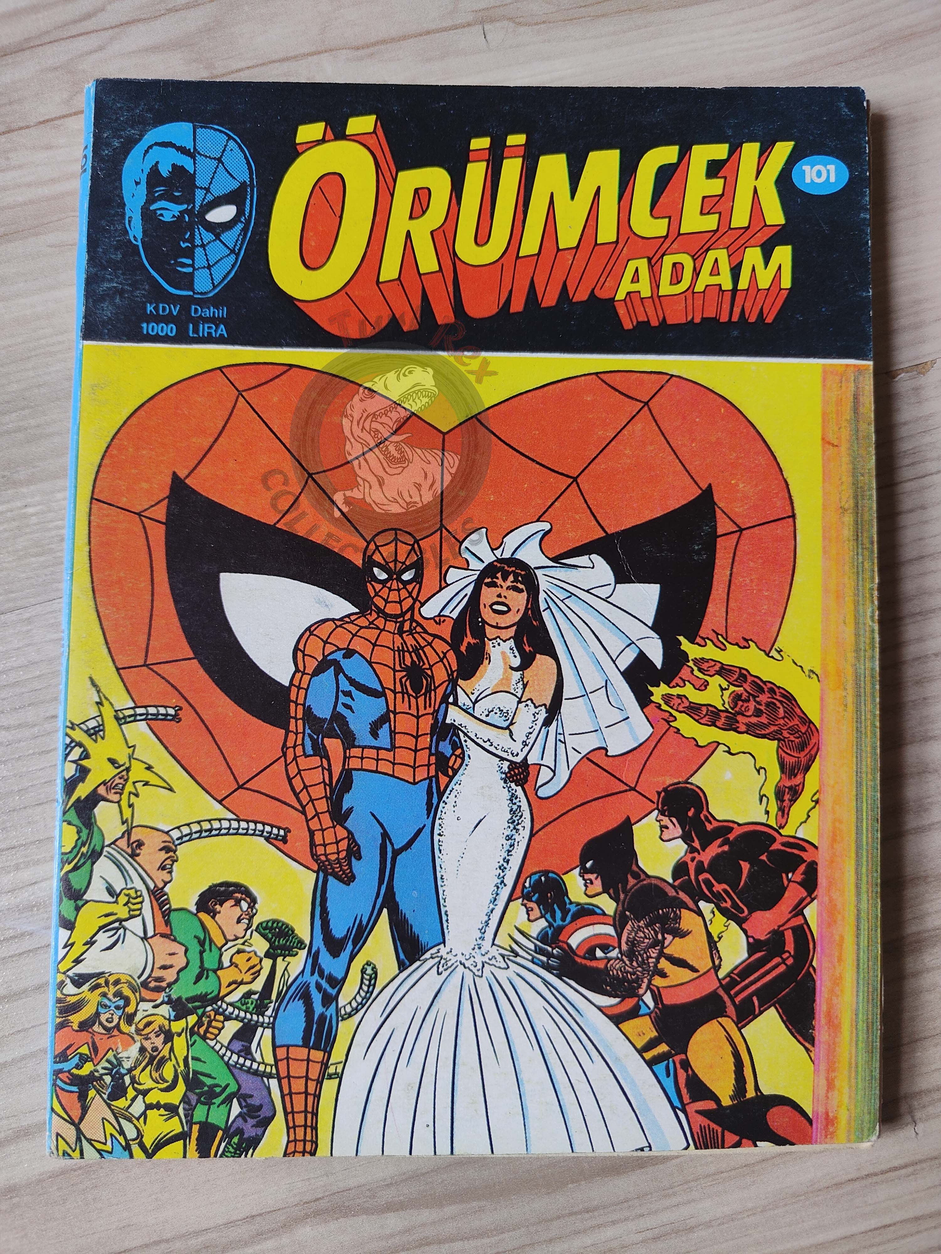 Spider-Man #101 1989 Turkish Comic Turkey Web of #29 Ka-Zar #18 Annual #21
