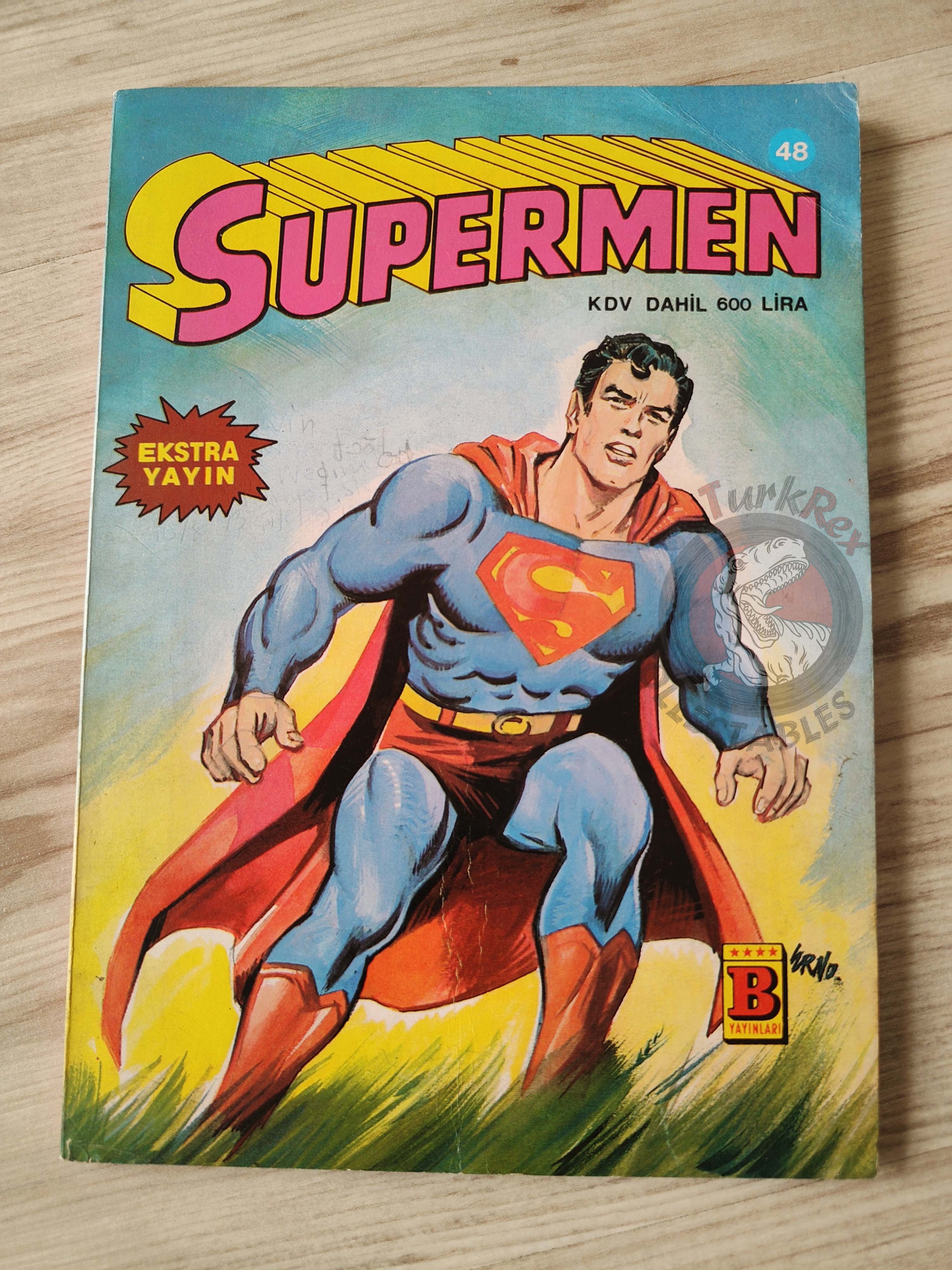 Superman #48 1987 Turkish Comic Turkey Wonder Woman #272 DC Comics Presents #94 Batman