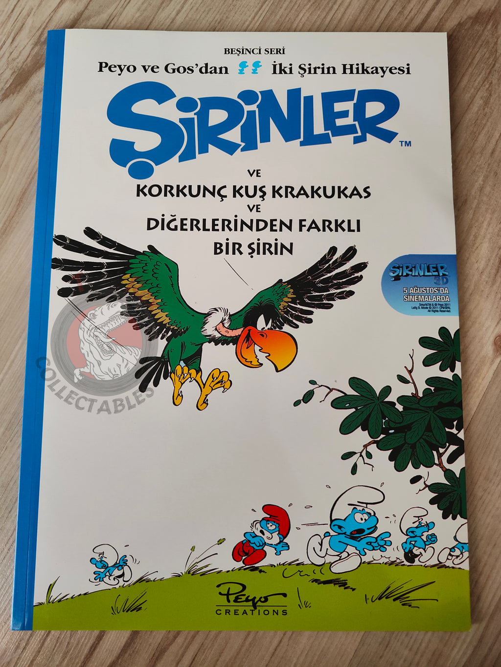 The Smurfs #5 The Smurfs and the Howlibird 2011 Turkish Comic Turkey Schtroumpf