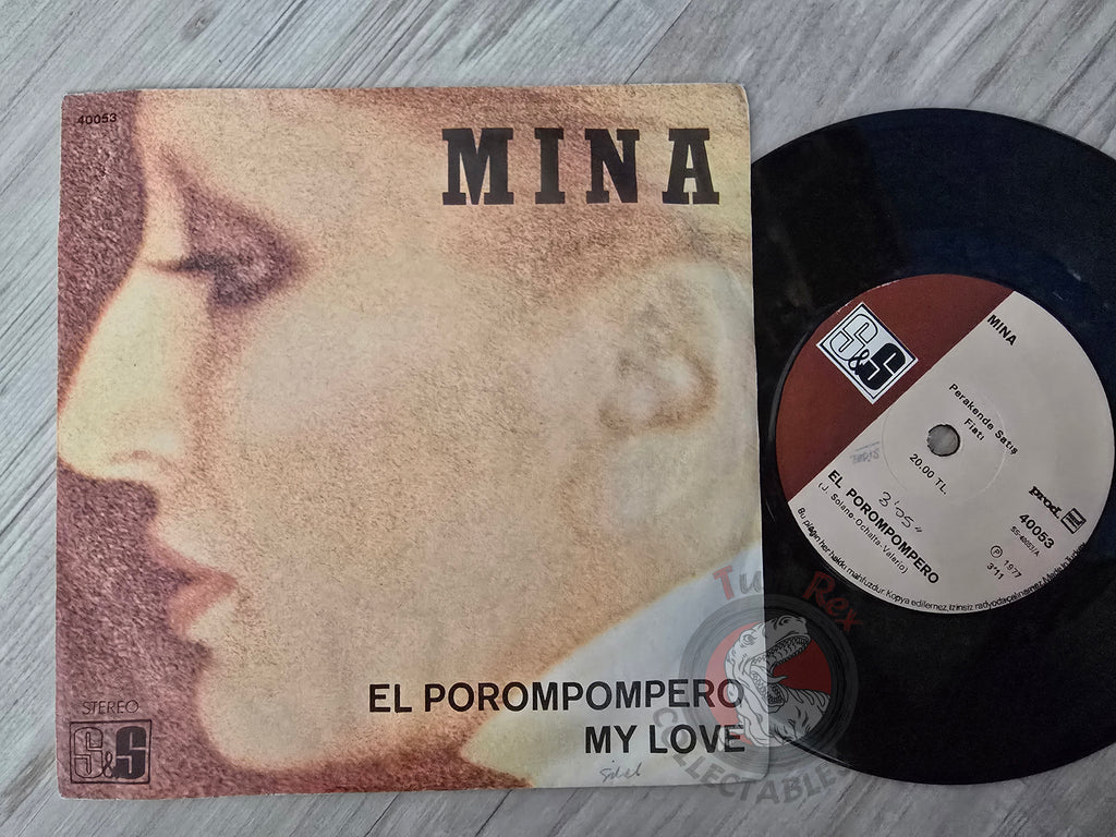 Mina – El Porompompero 7" Turkish Pressing Vinyl Turkey Edition