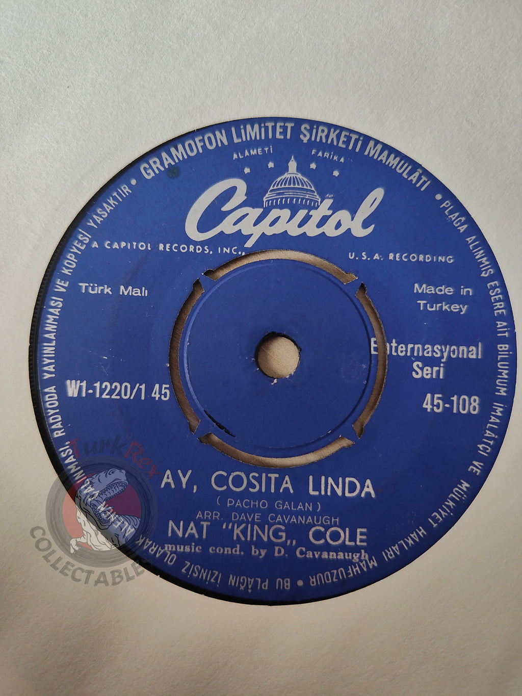 Nat King Cole – Ay, Cosita Linda 7" Turkish Pressing Vinyl Turkey Edition