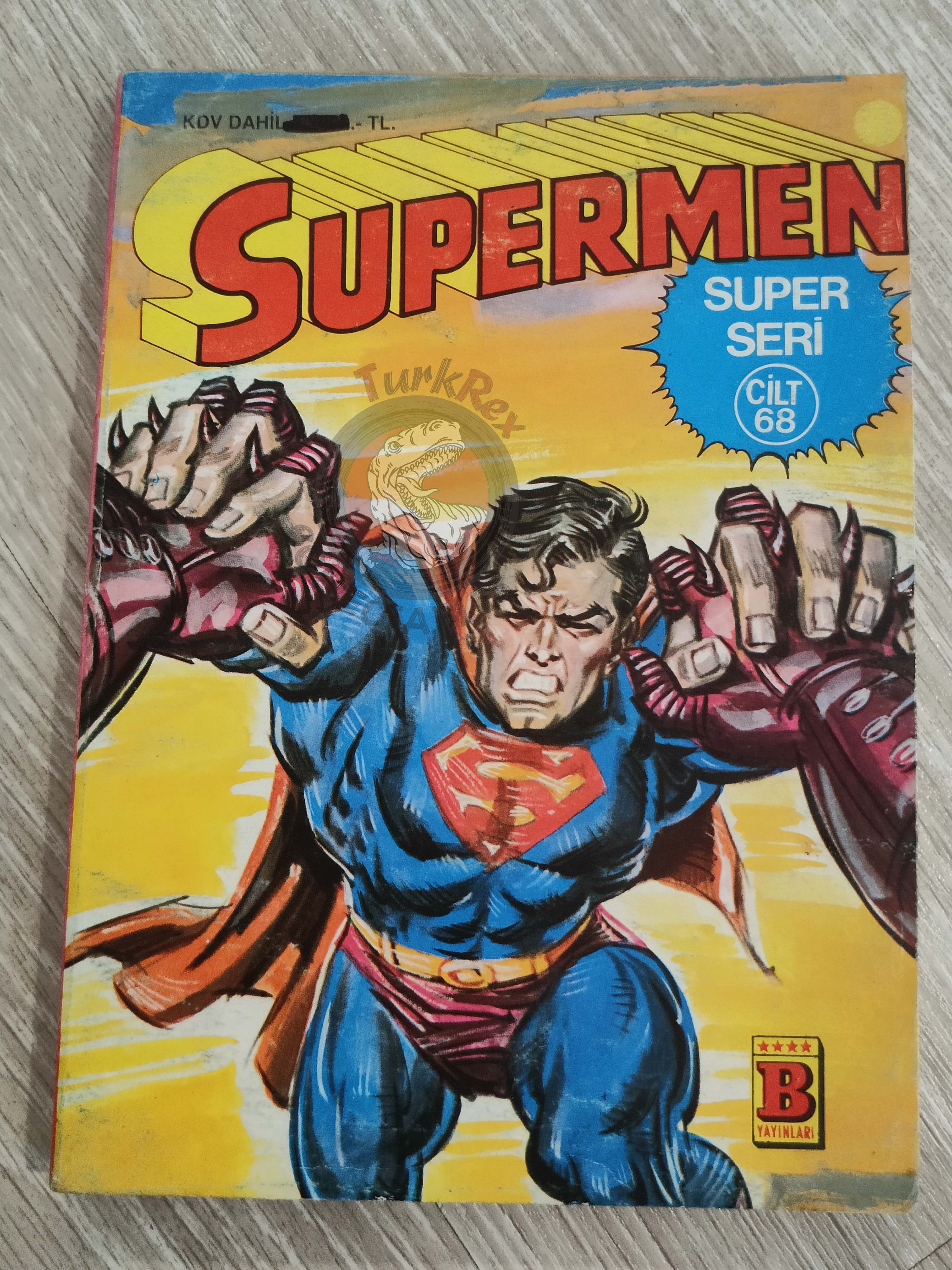 Superman Vol #68 1995 Turkish Comic Turkey #373 #374 #375 Justice League of America