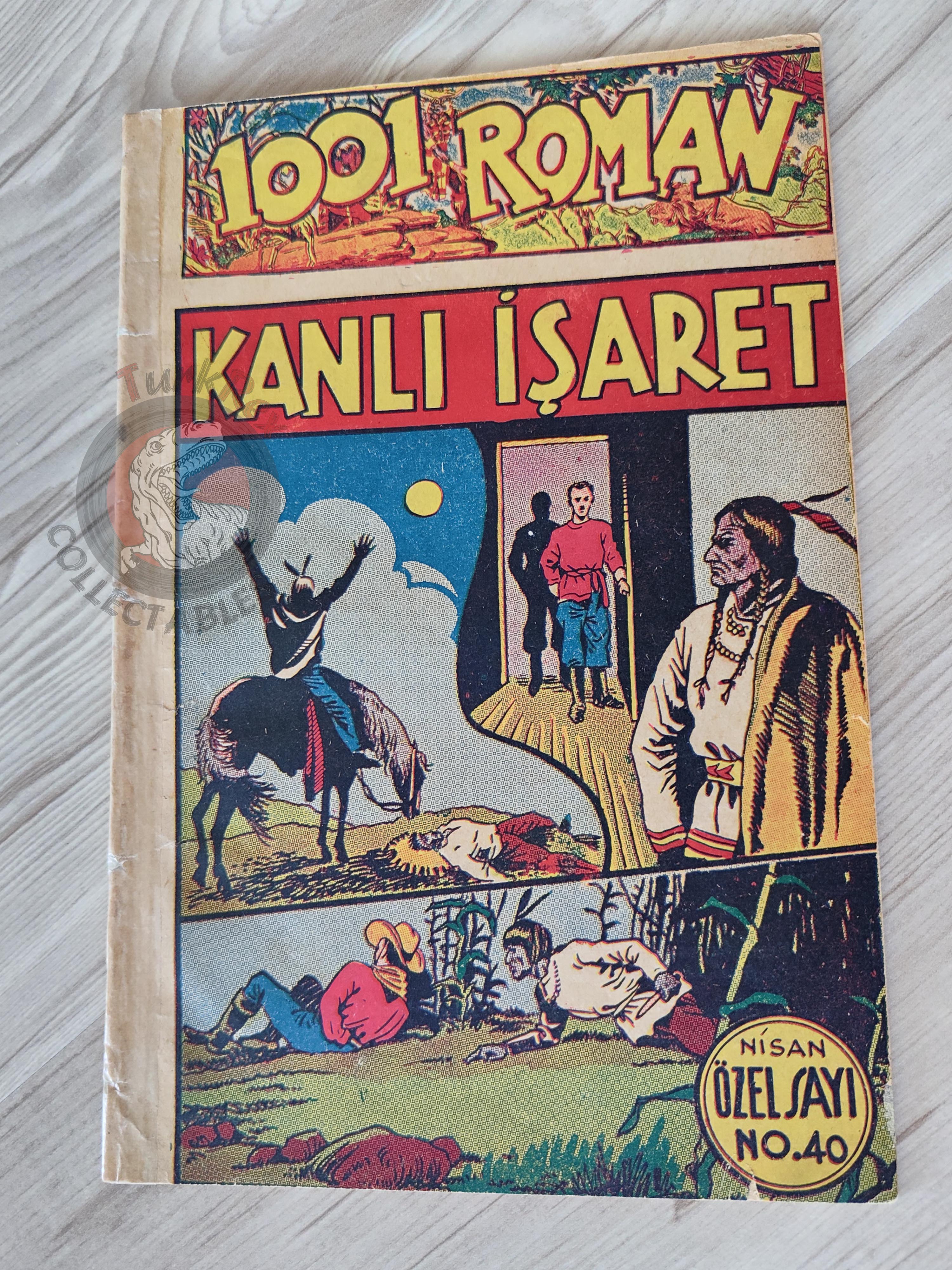 1001 Roman 1943 The Bloody Mark Turkish Comic Mag Turkey