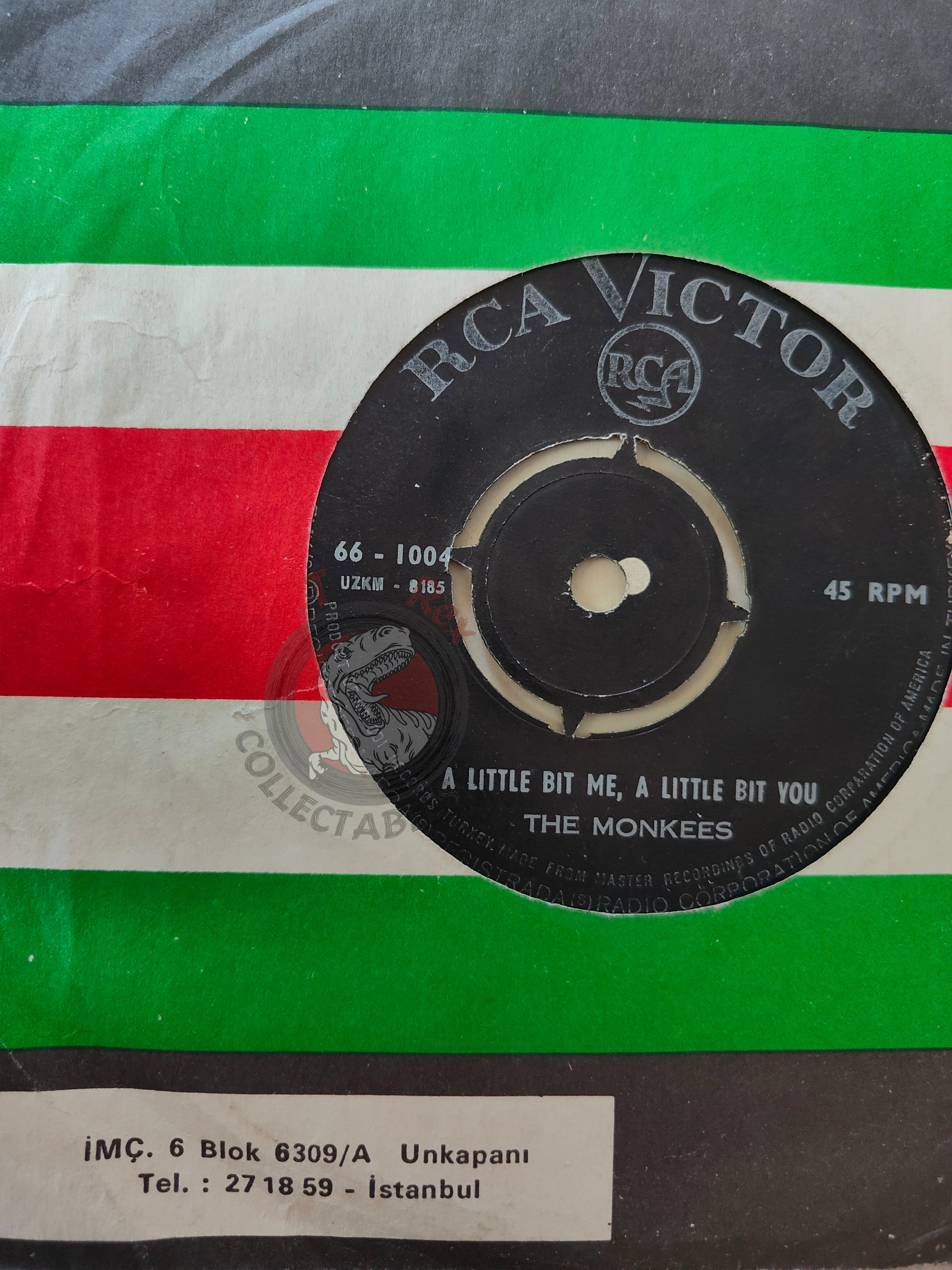The Monkees – A Little Bit Me, A Little Bit You 7" Turkish Pressing Vinyl Turkey Edition 1