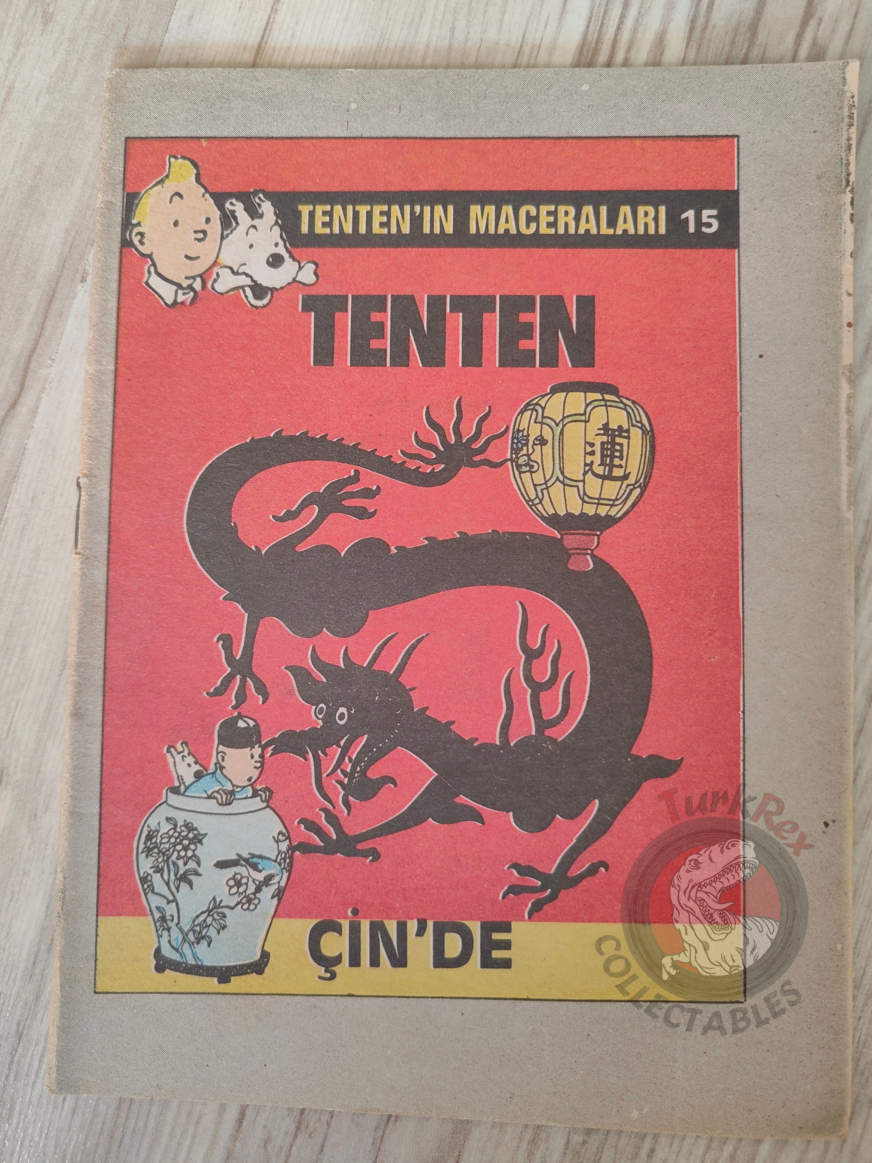 Tintin – The Blue Lotus 1989 Turkish Edition Comic Turkey