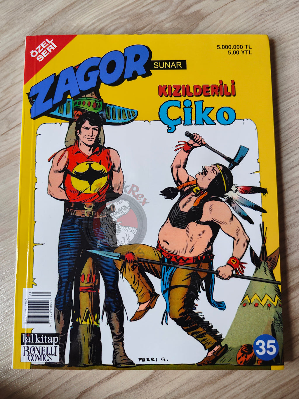 Zagor Cico #35 2005 Un pellerossa chiamato Cico Turkish Comic Turkey #3