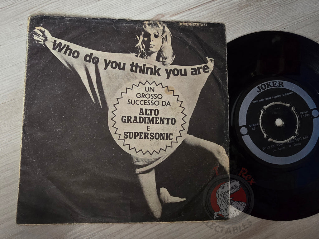 The British Lions Group – Who Do You Think You Are 7" Turkish Pressing Vinyl Turkey Edition