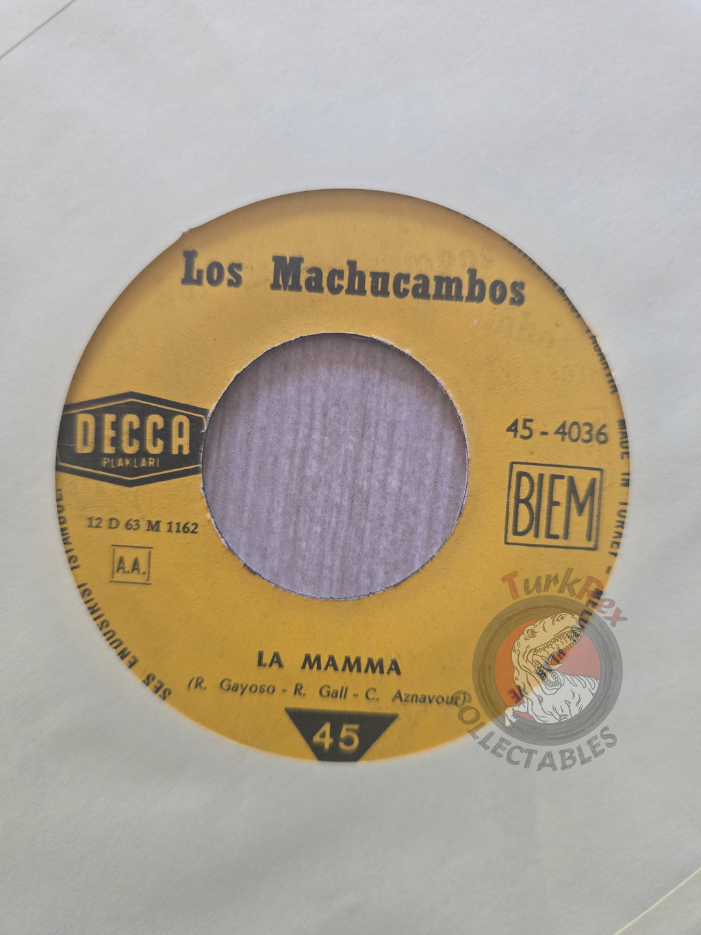 Los Machucambos – La Mamma 7" Turkish Pressing Vinyl Turkey Edition 2