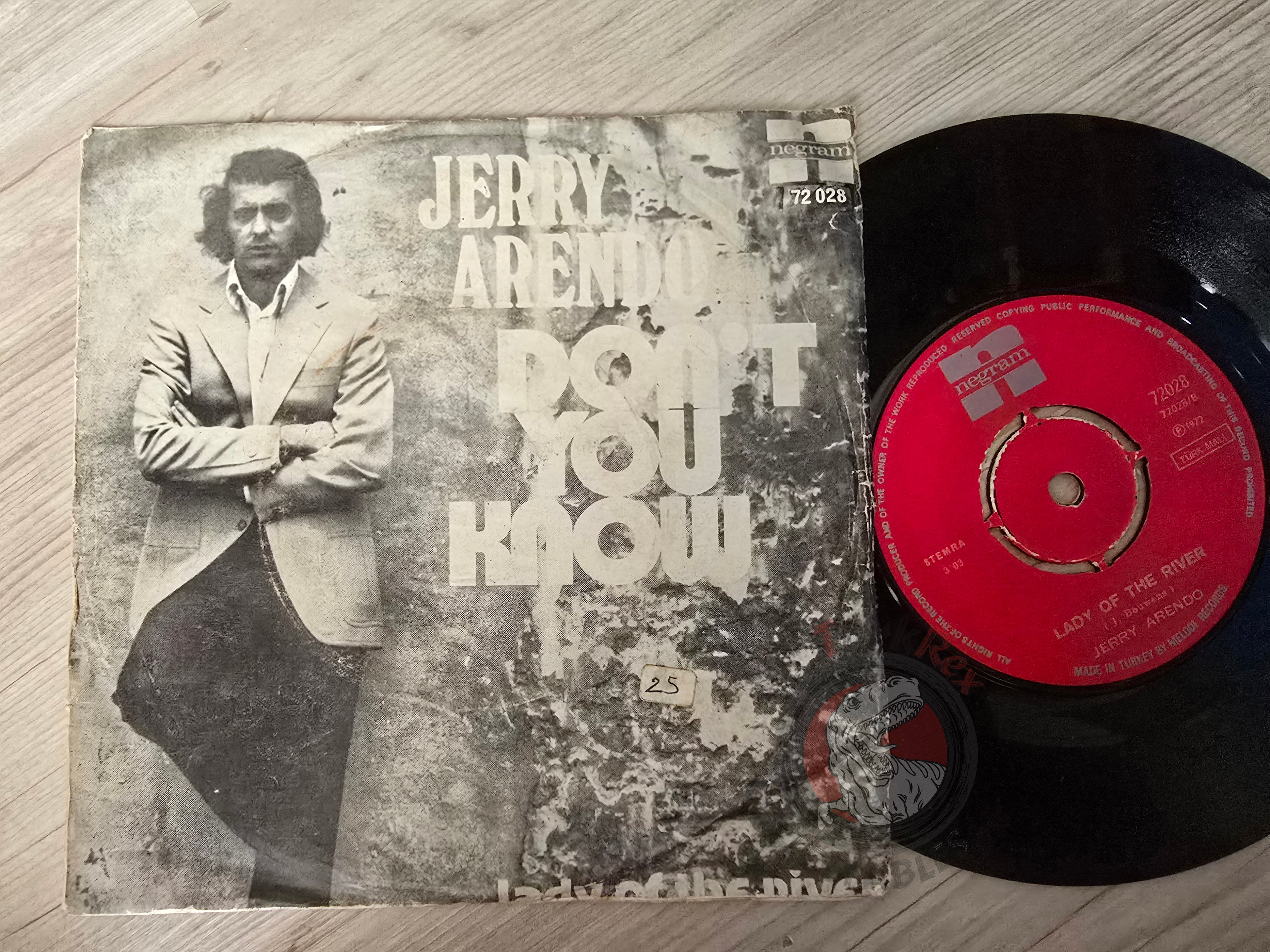 Jerry Arendo – Don't You Know 7" Turkish Pressing Vinyl Turkey Edition