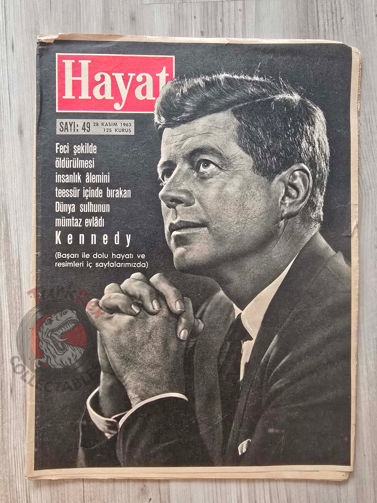 Hayat 1963 Assassination President John F. Kennedy Turkish Mag Turkey USA