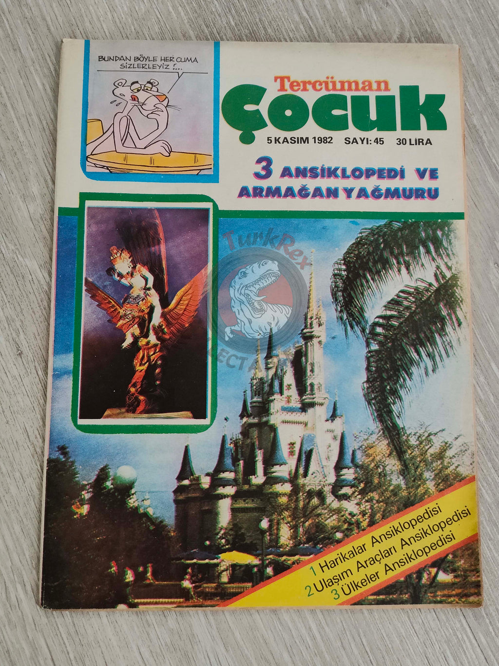 Tercüman Çocuk #45 1982 Turkish Comic Turkey Star Wars #29 Pink Panther Tounga