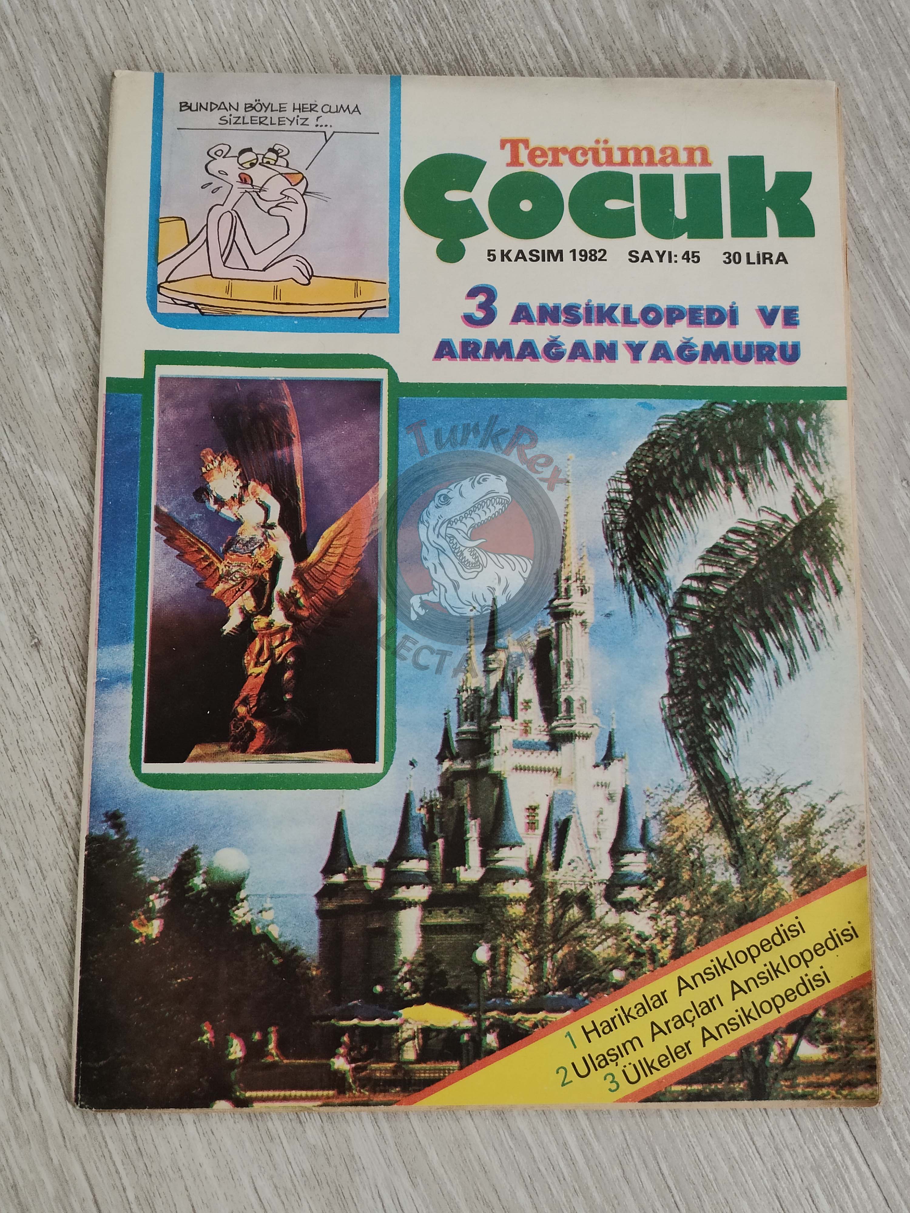 Tercüman Çocuk #45 1982 Turkish Comic Turkey Star Wars #29 Pink Panther Tounga